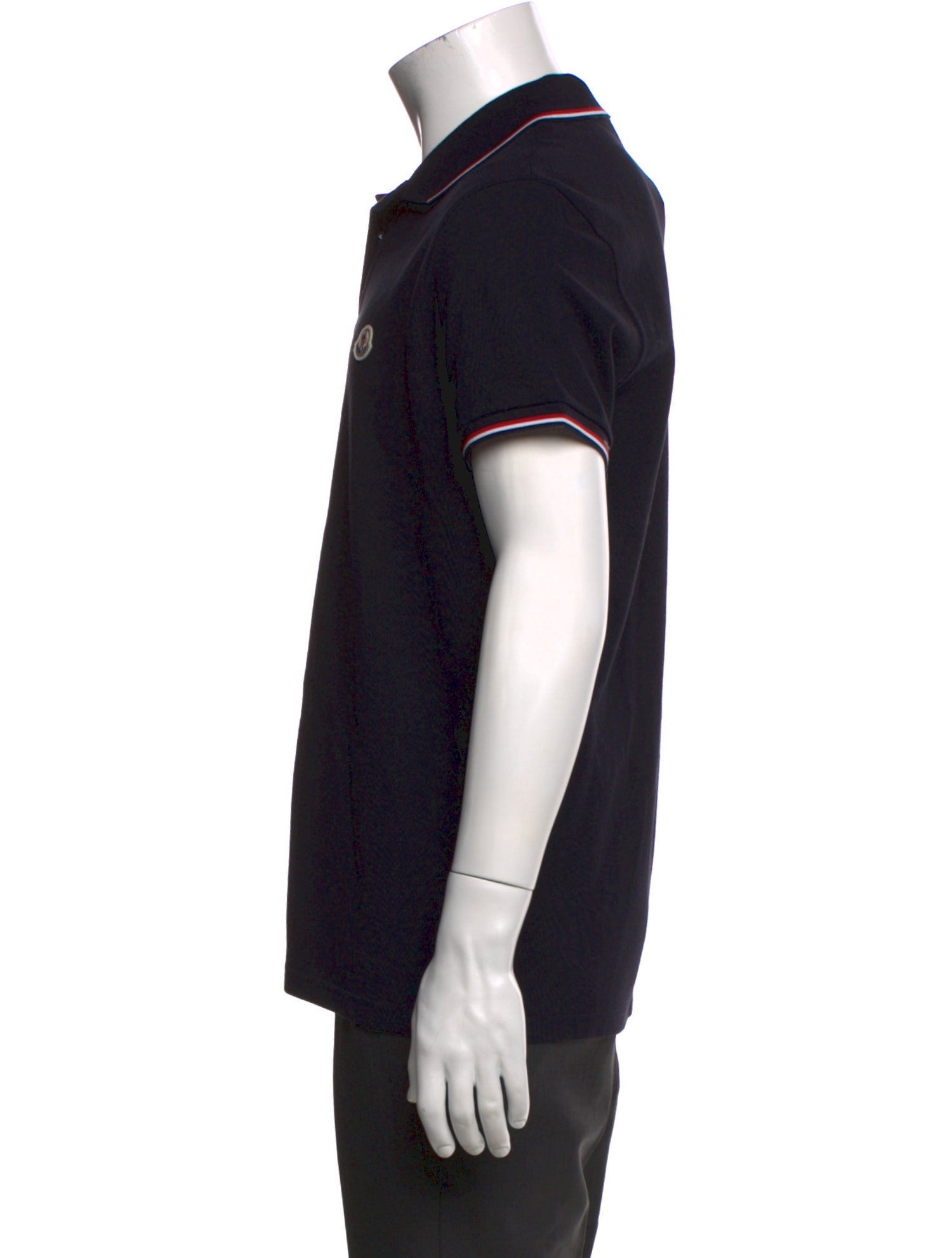 Moncler Signature Logo Crew Neck Polo Shirt