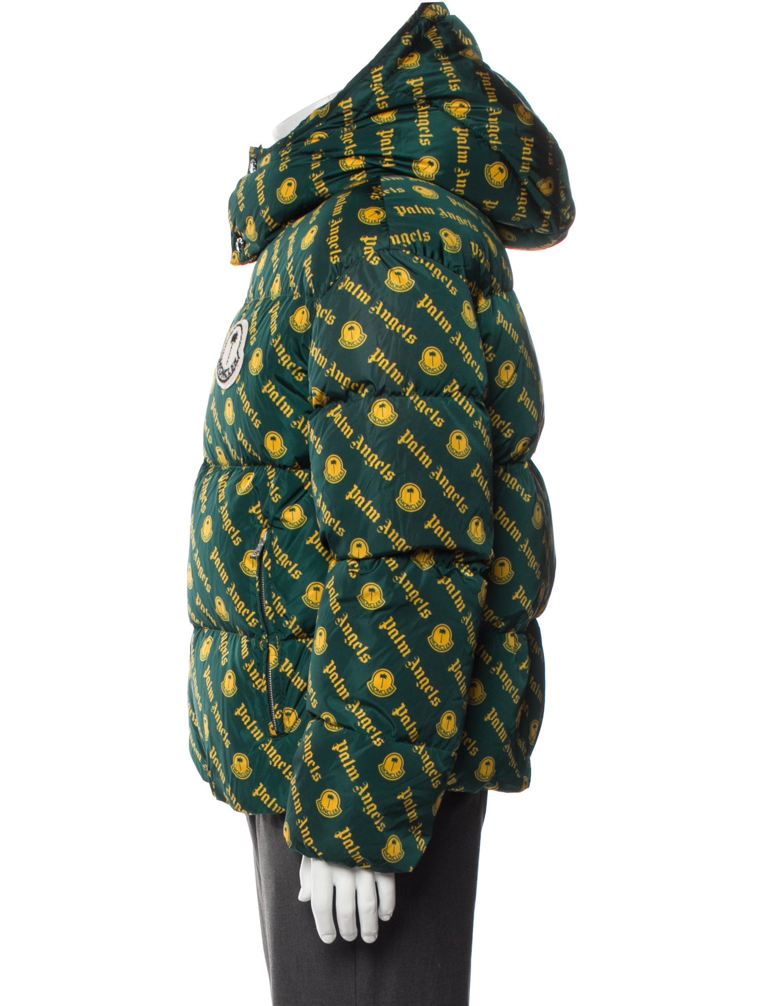 Moncler x Palm Angels Printed Puffer Coat