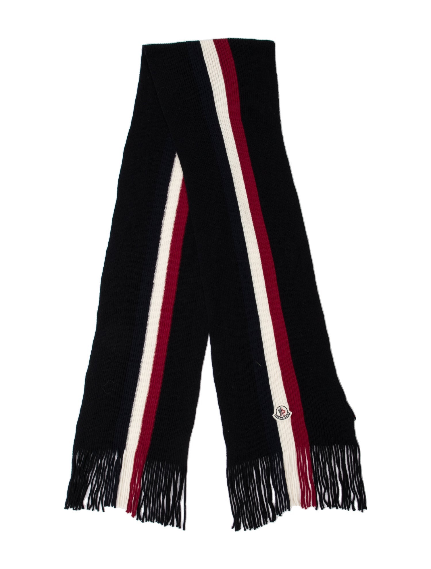 Moncler Wool Striped Scarf