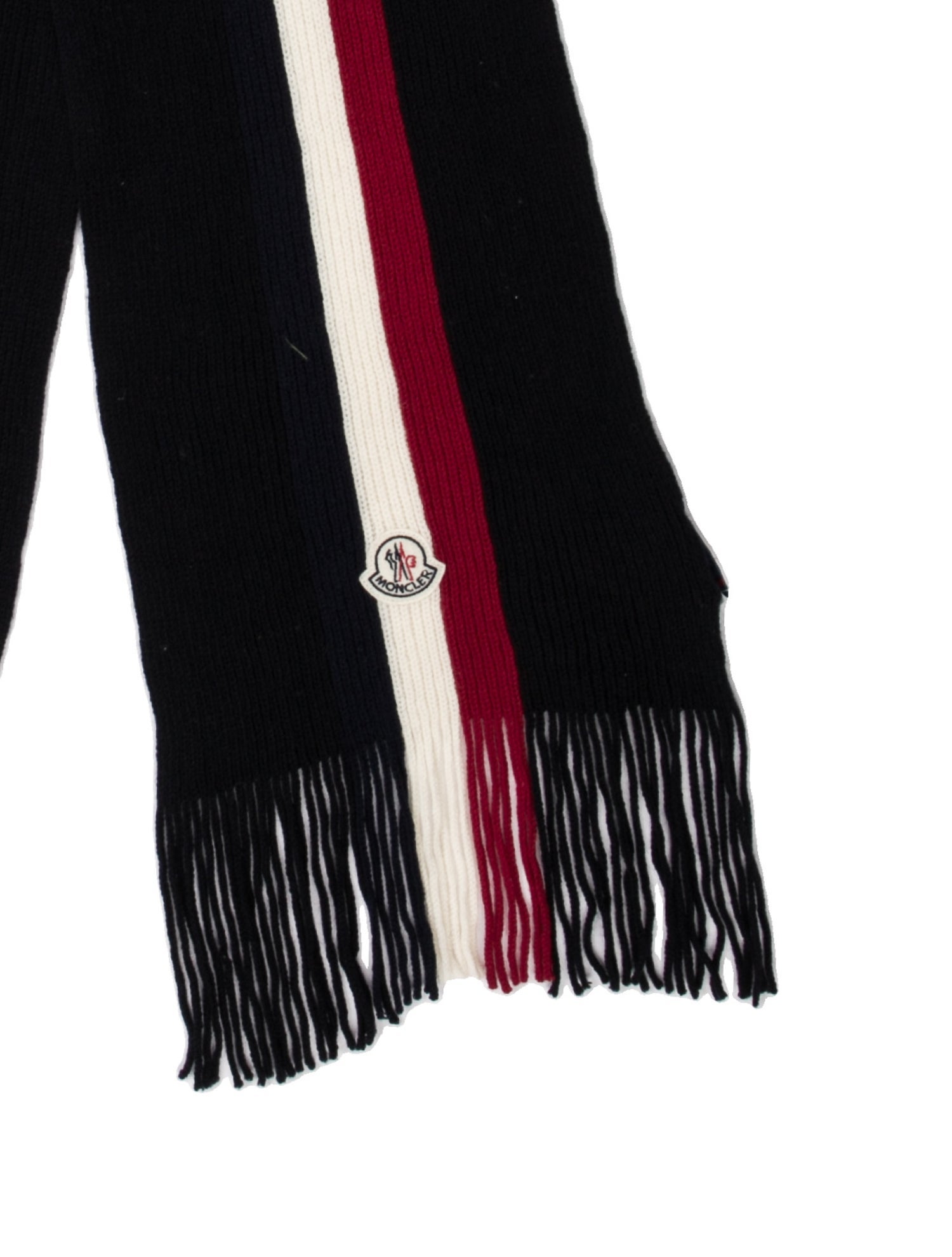 Moncler Wool Striped Scarf