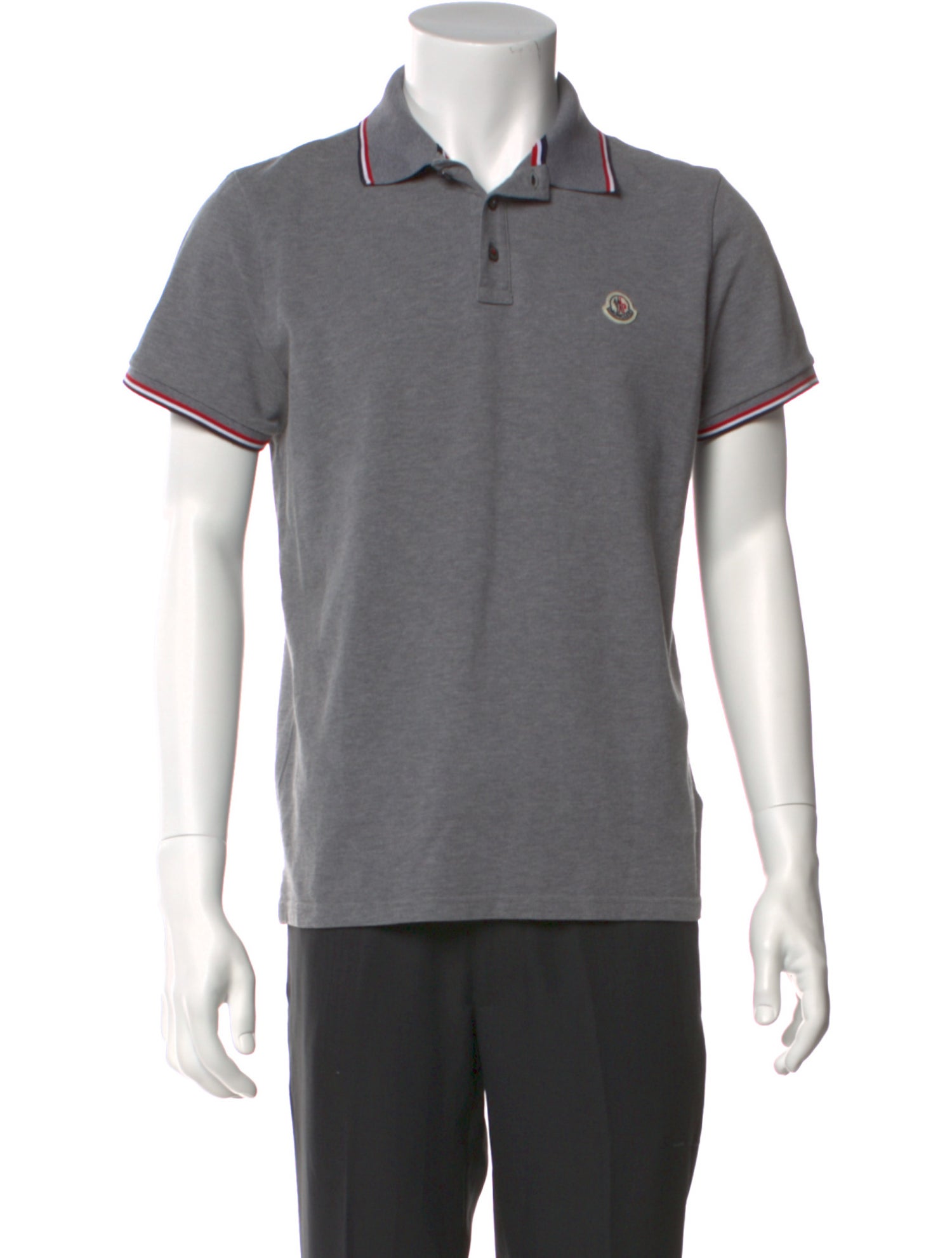 Moncler Crew Neck Short Sleeve Polo Shirt