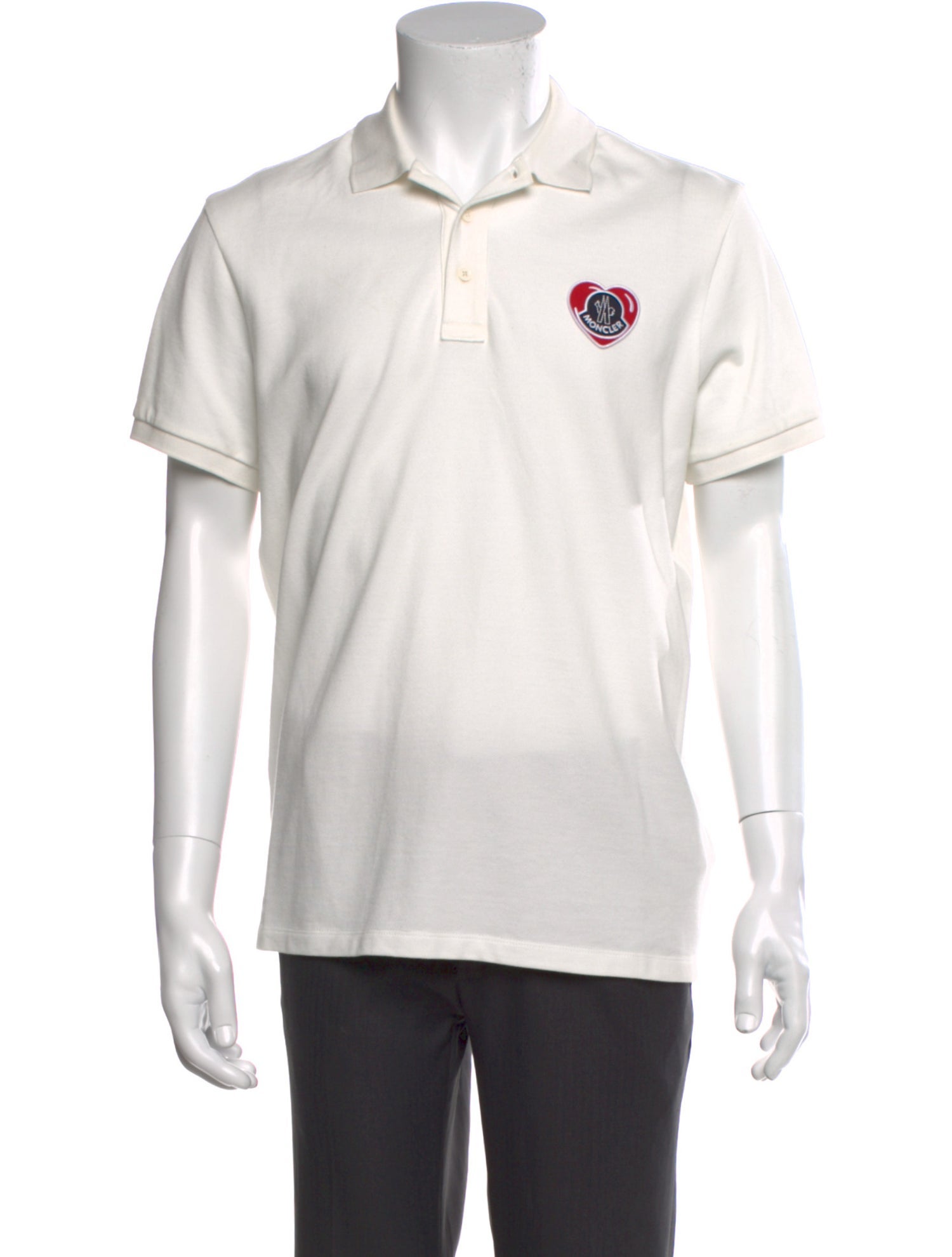 Moncler Signature Logo Crew Neck Polo Shirt