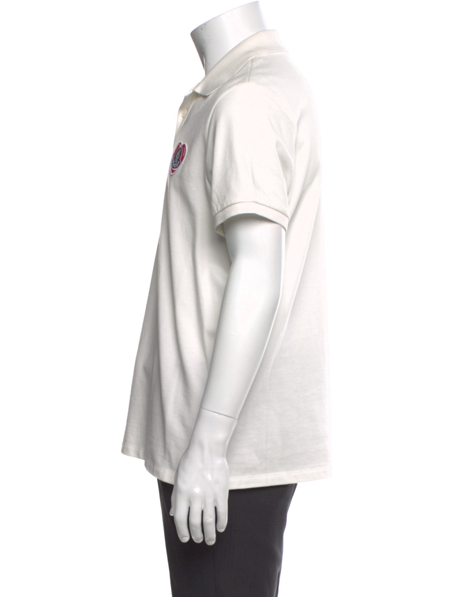 Moncler Signature Logo Crew Neck Polo Shirt