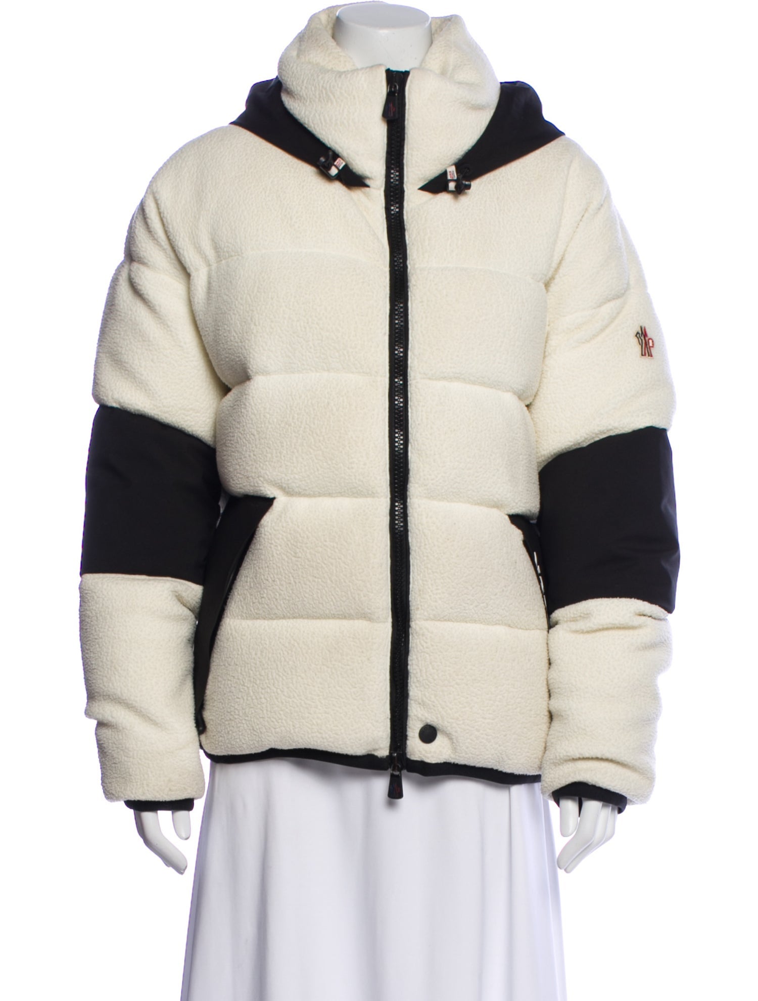 Moncler Grenoble Colorblock Pattern Coat