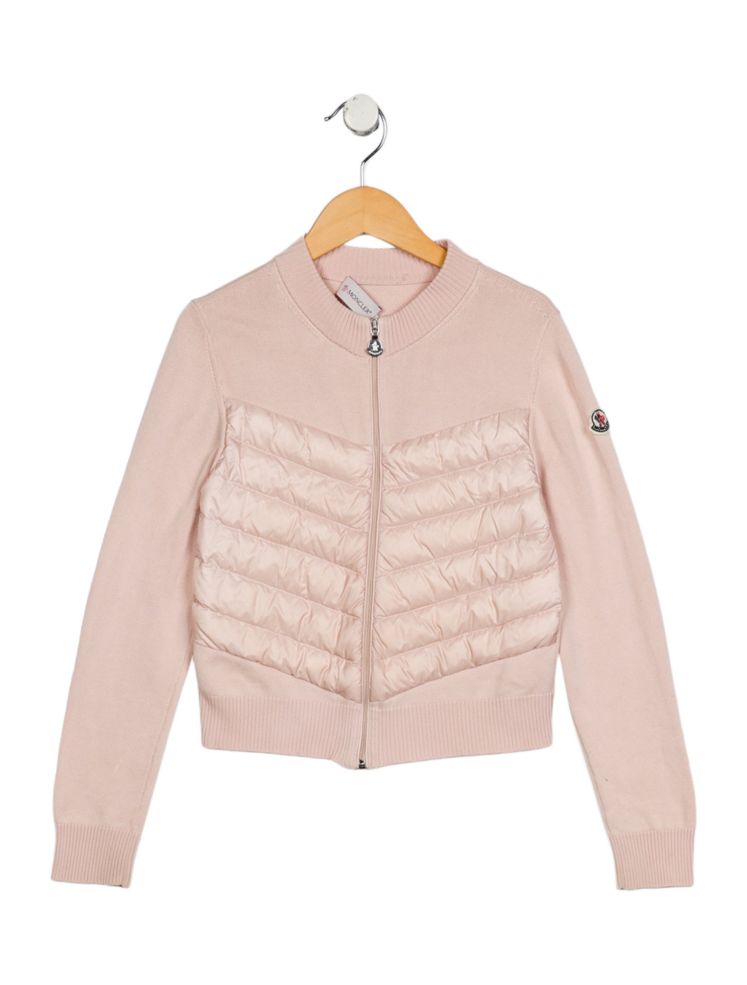 Moncler Girls' Knit Zip-Up Cardigan