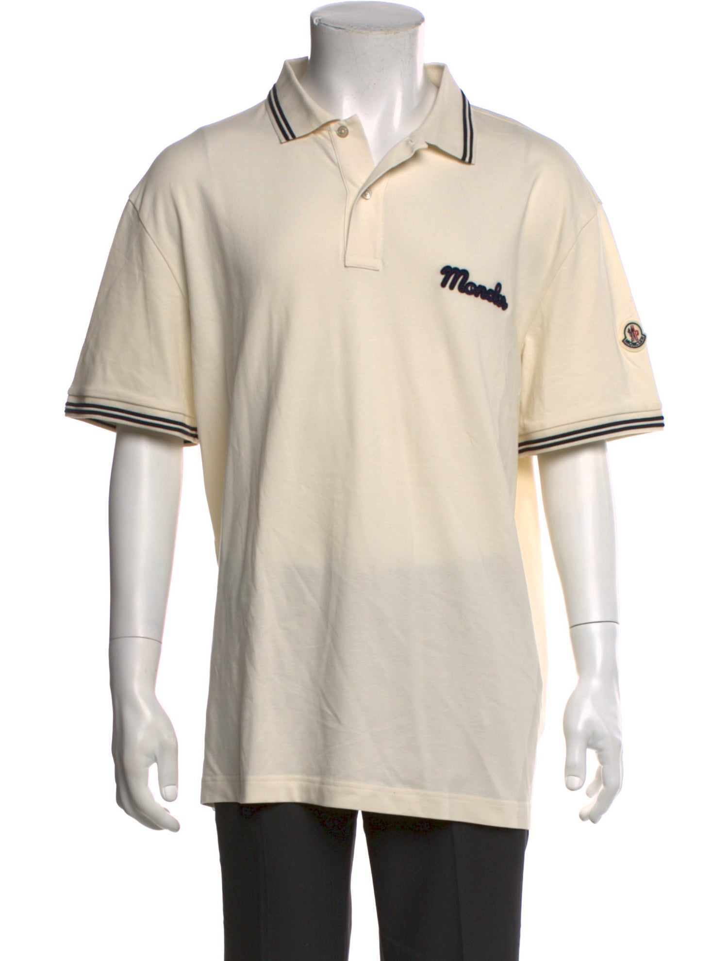 Moncler Graphic Print Crew Neck Polo Shirt