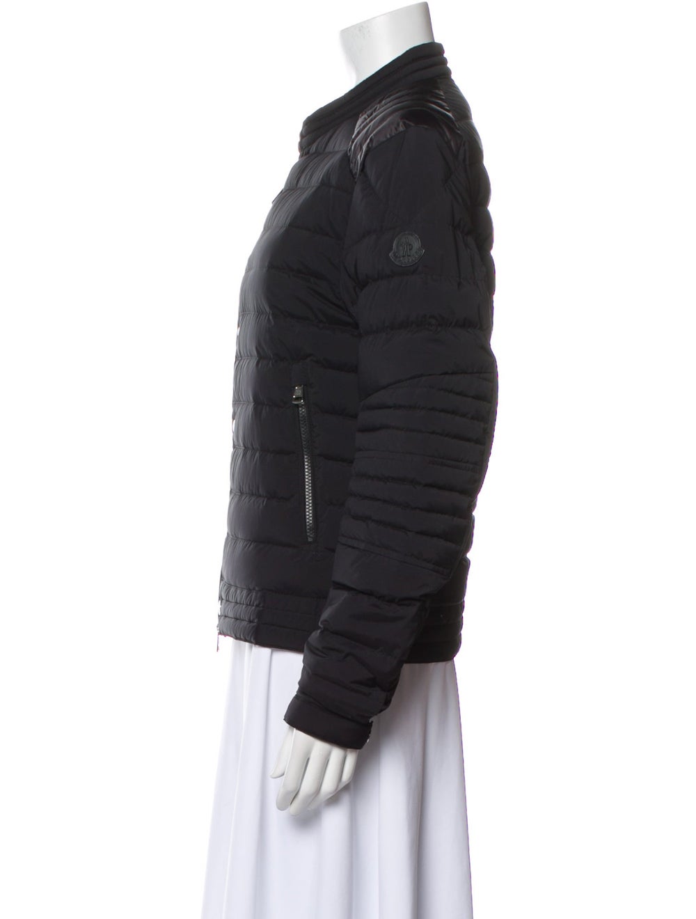 Moncler Down Jacket Black Quilted Pattern Stand C… - image 2