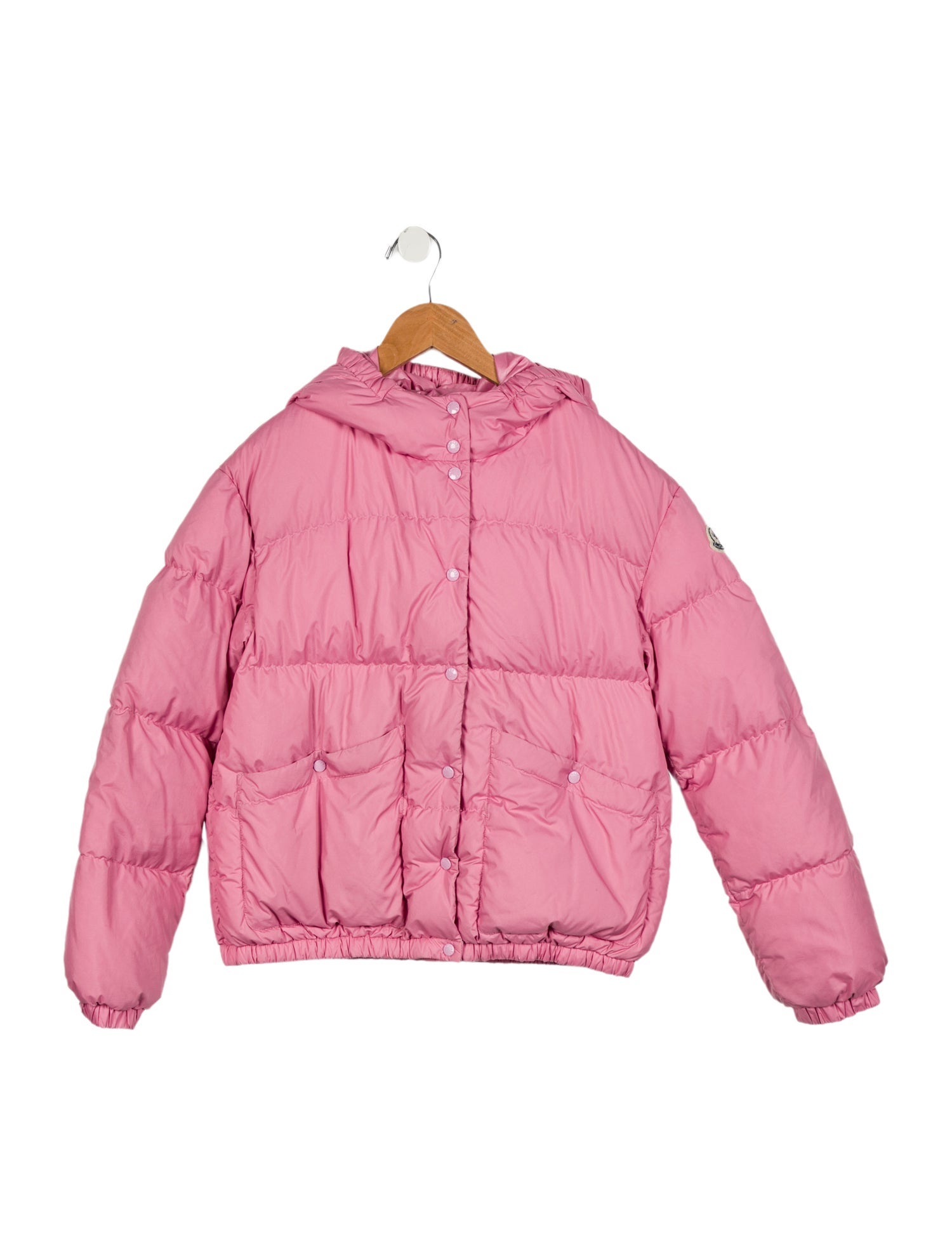 Moncler Girls' Solid Down Puffer Coat