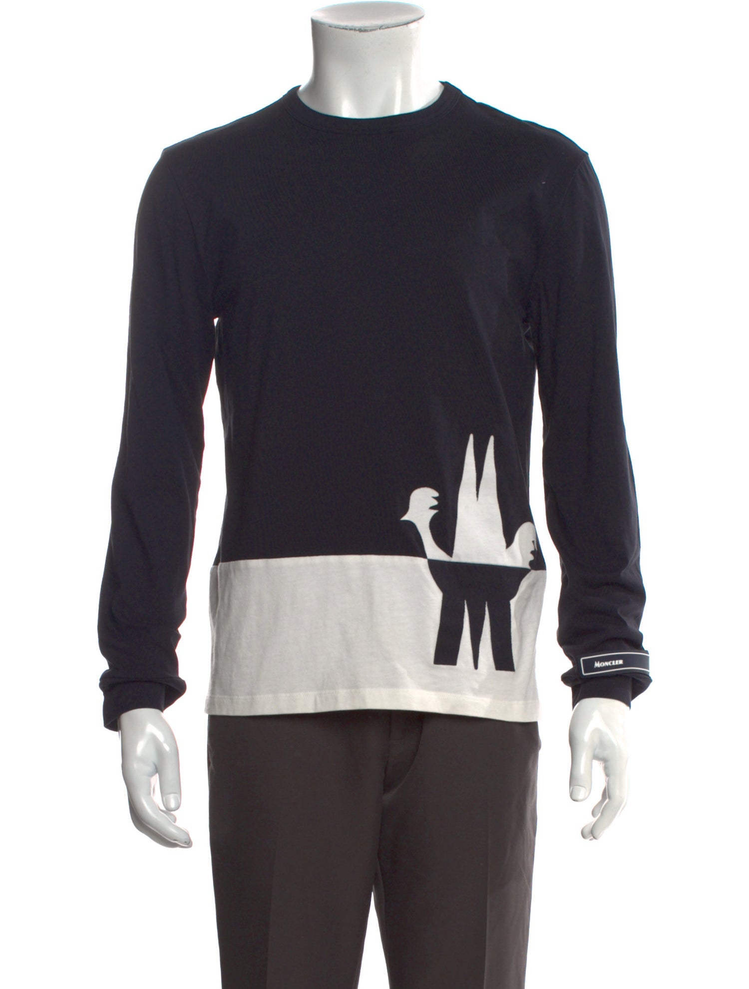 Moncler Crew Neck Long Sleeve T-Shirt