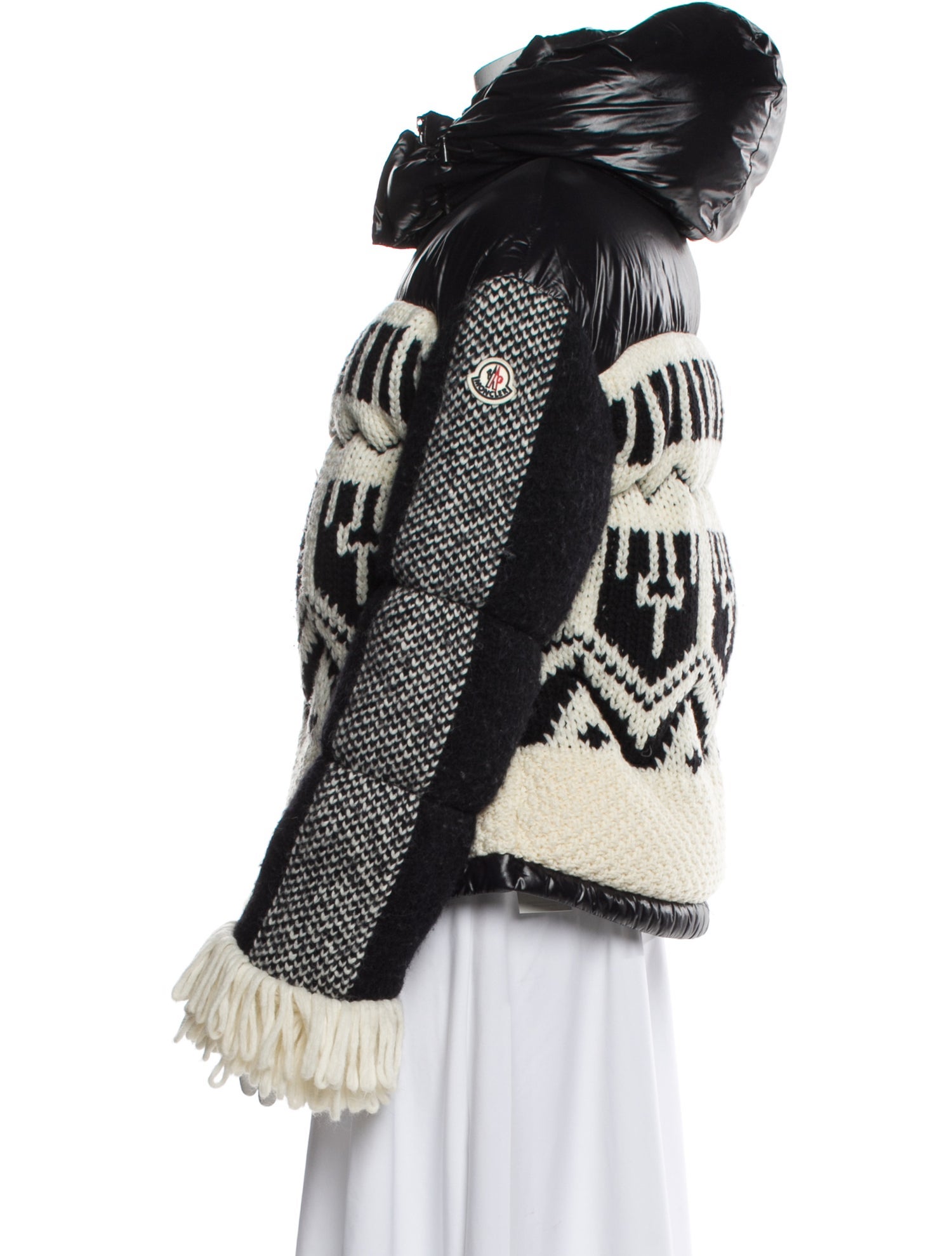 Moncler Wool Printed Down Jacket