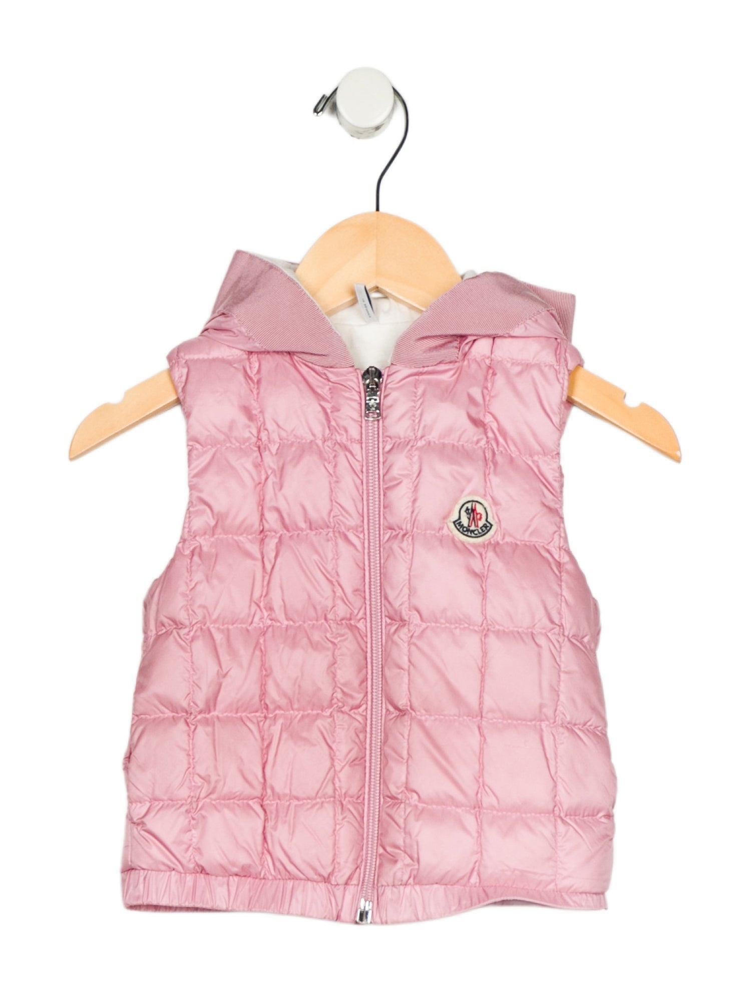 Moncler Infant Girls Down Zip Up Vest