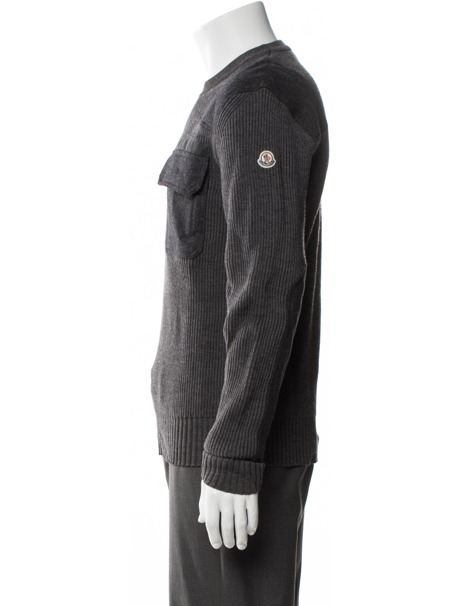 Moncler Virgin Wool Crew Neck Pullover