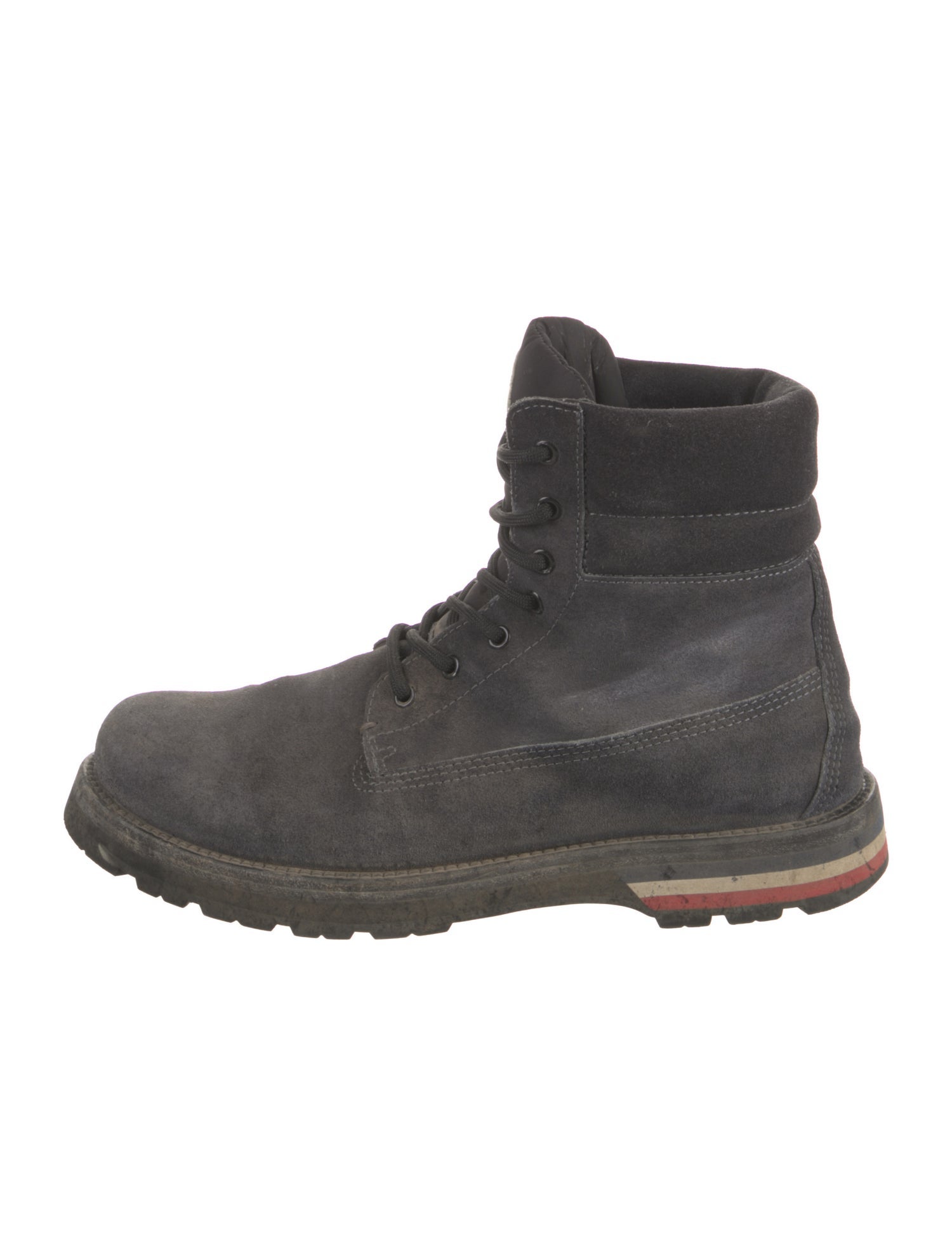 Moncler Suede Lace-Up Boots