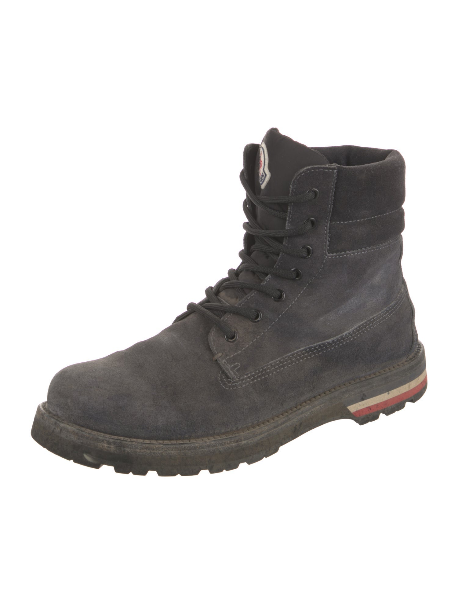Moncler Suede Lace-Up Boots