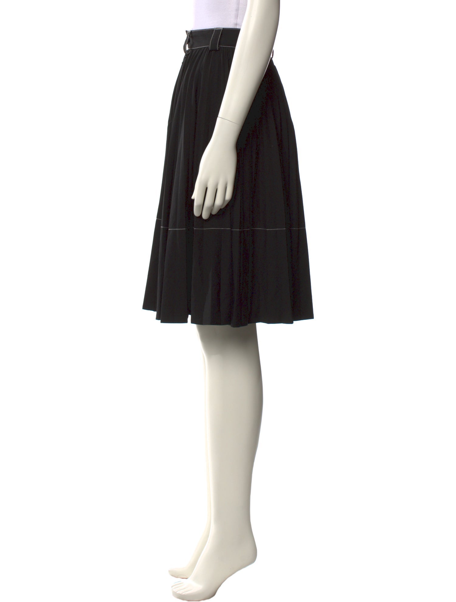 Moncler Pleated Accents Knee-Length Skirt