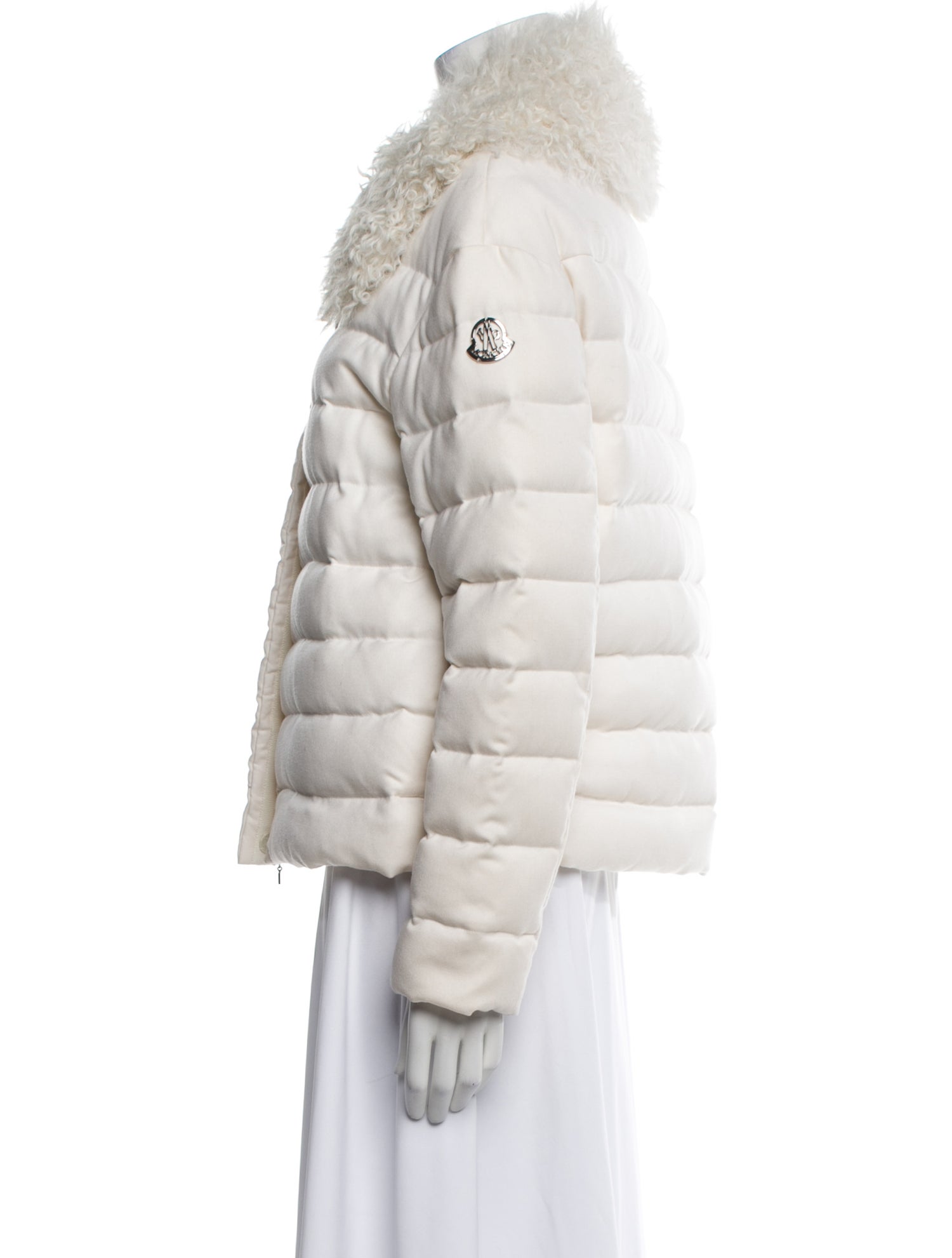 Moncler Gamme Rouge Cashmere Faux Fur Jacket