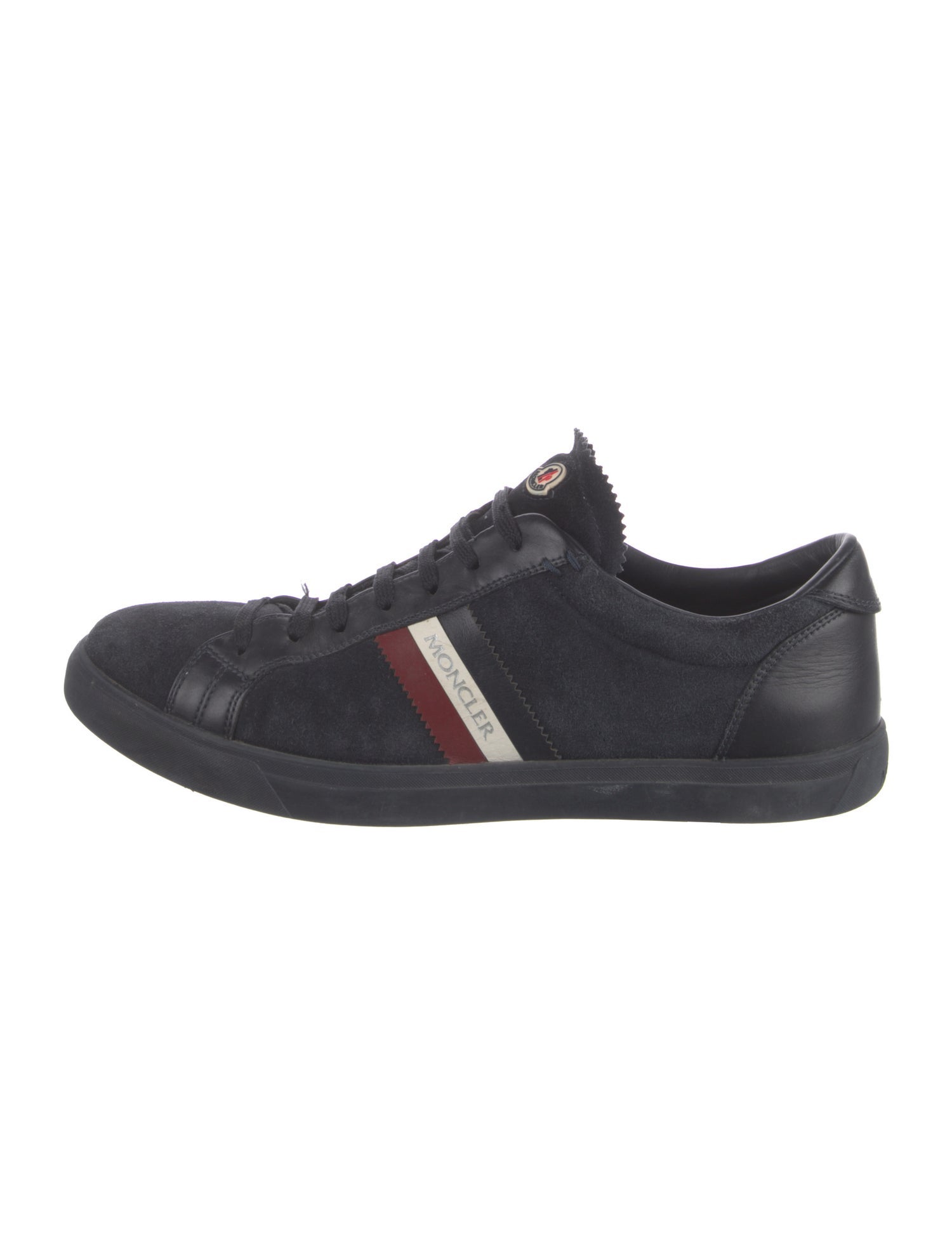 Moncler Suede Colorblock Pattern Sneakers