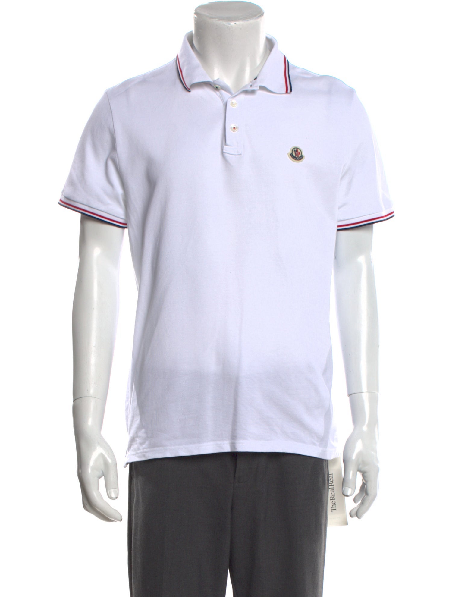 Moncler Signature Logo Graphic Print Polo Shirt