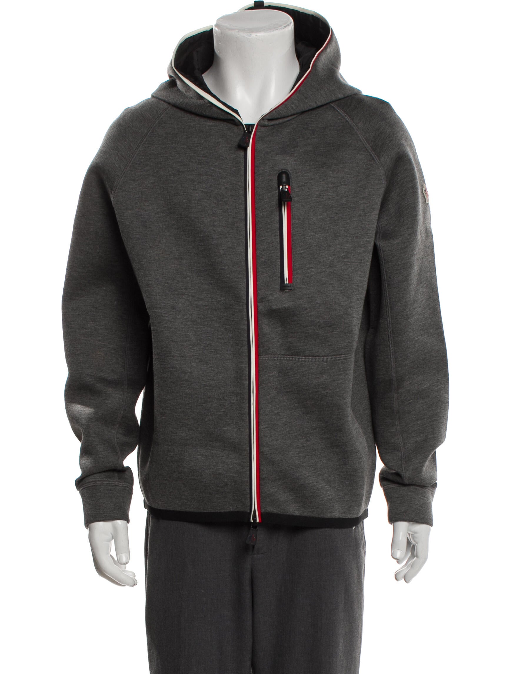 Moncler Striped Puffer Coat