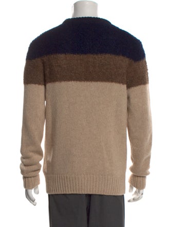 Moncler Alpaca Colorblock Pattern Pullover