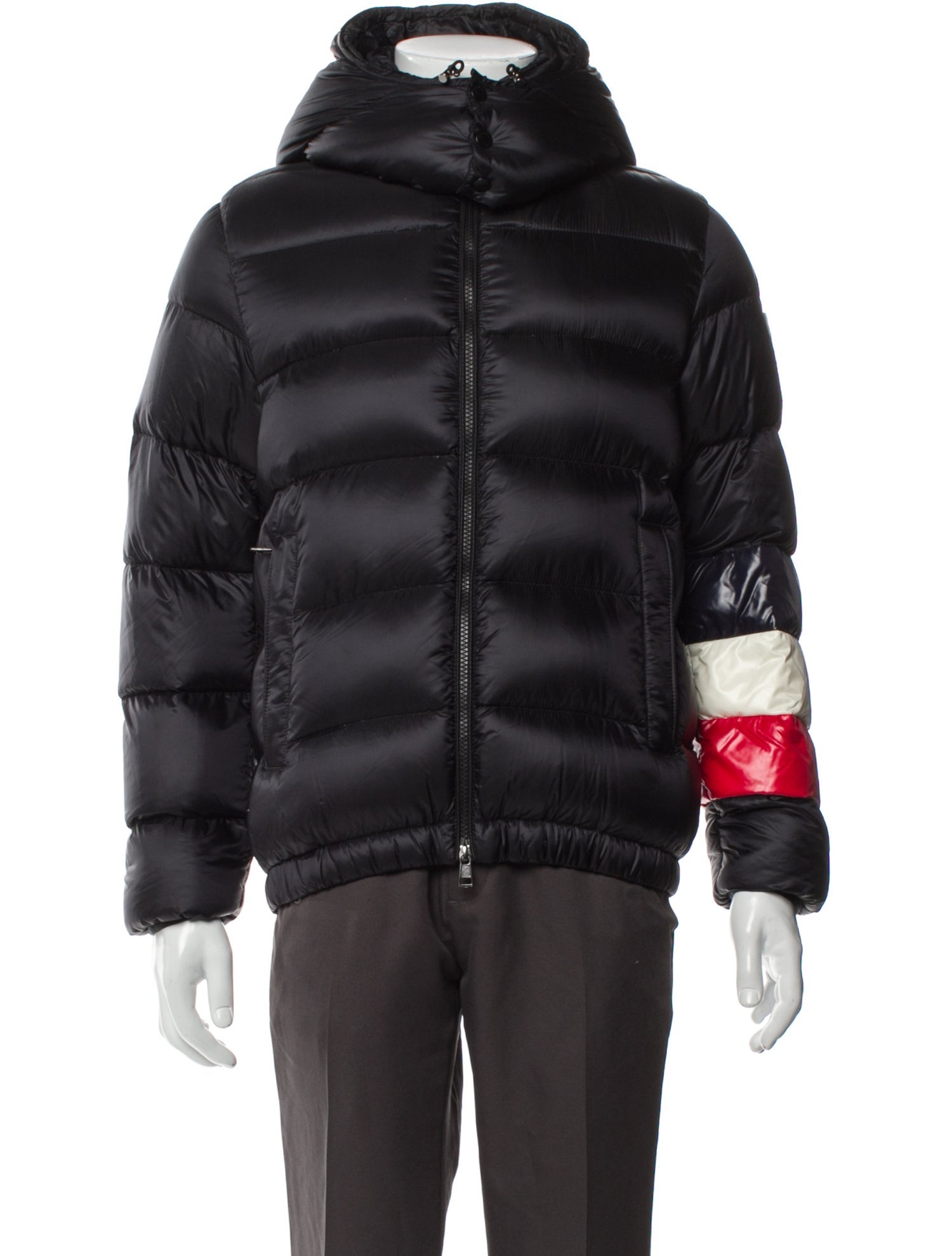 Moncler Striped Puffer Coat