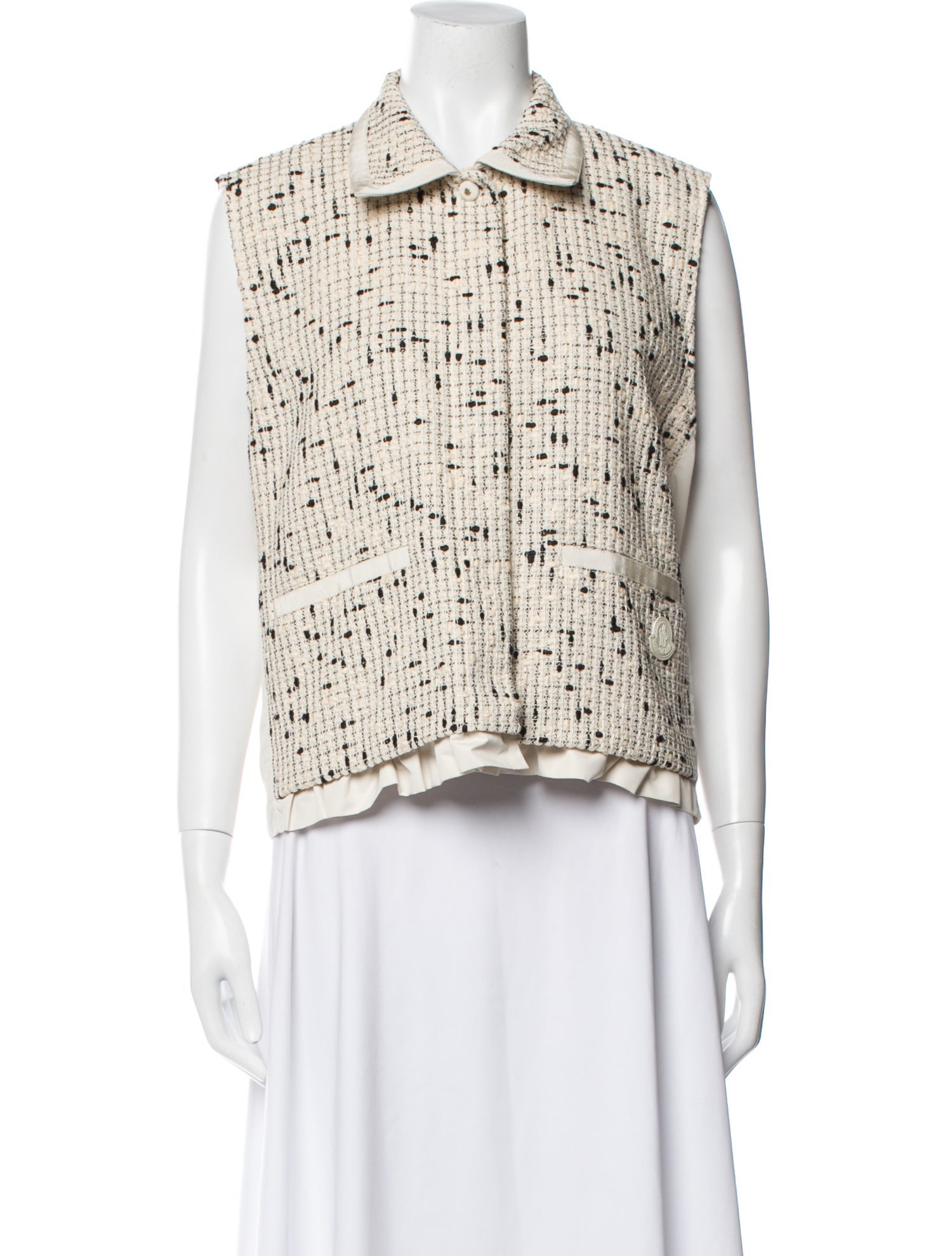 Moncler Tweed Pattern Vest