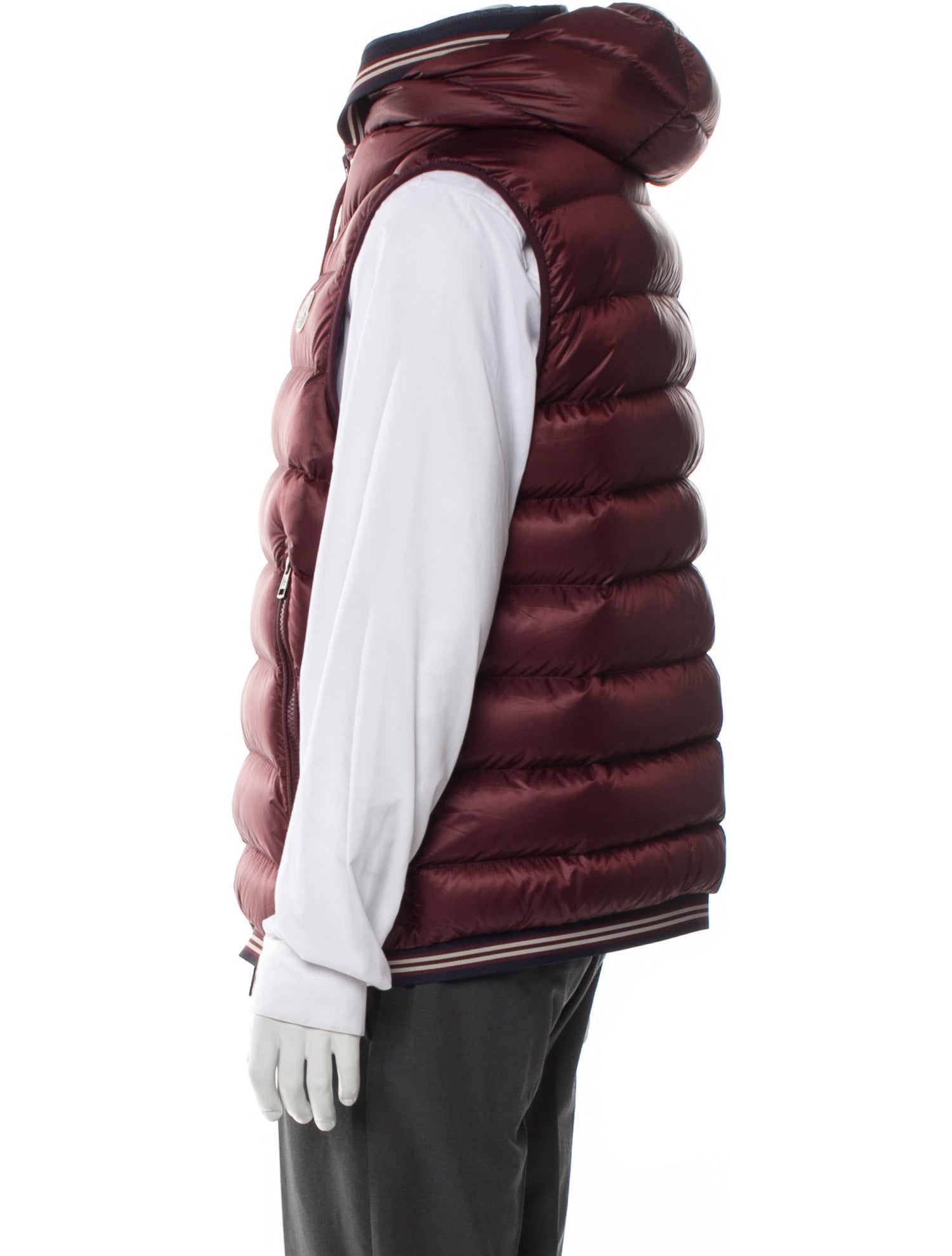 Moncler Striped Puffer Coat