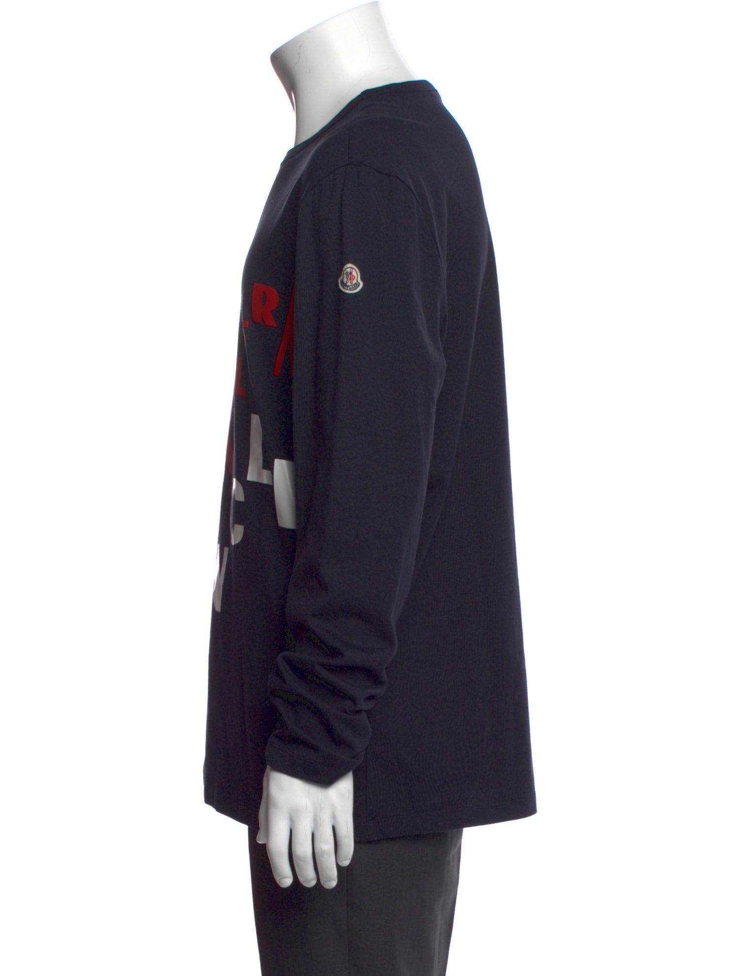 Moncler Graphic Print Crew Neck Henley