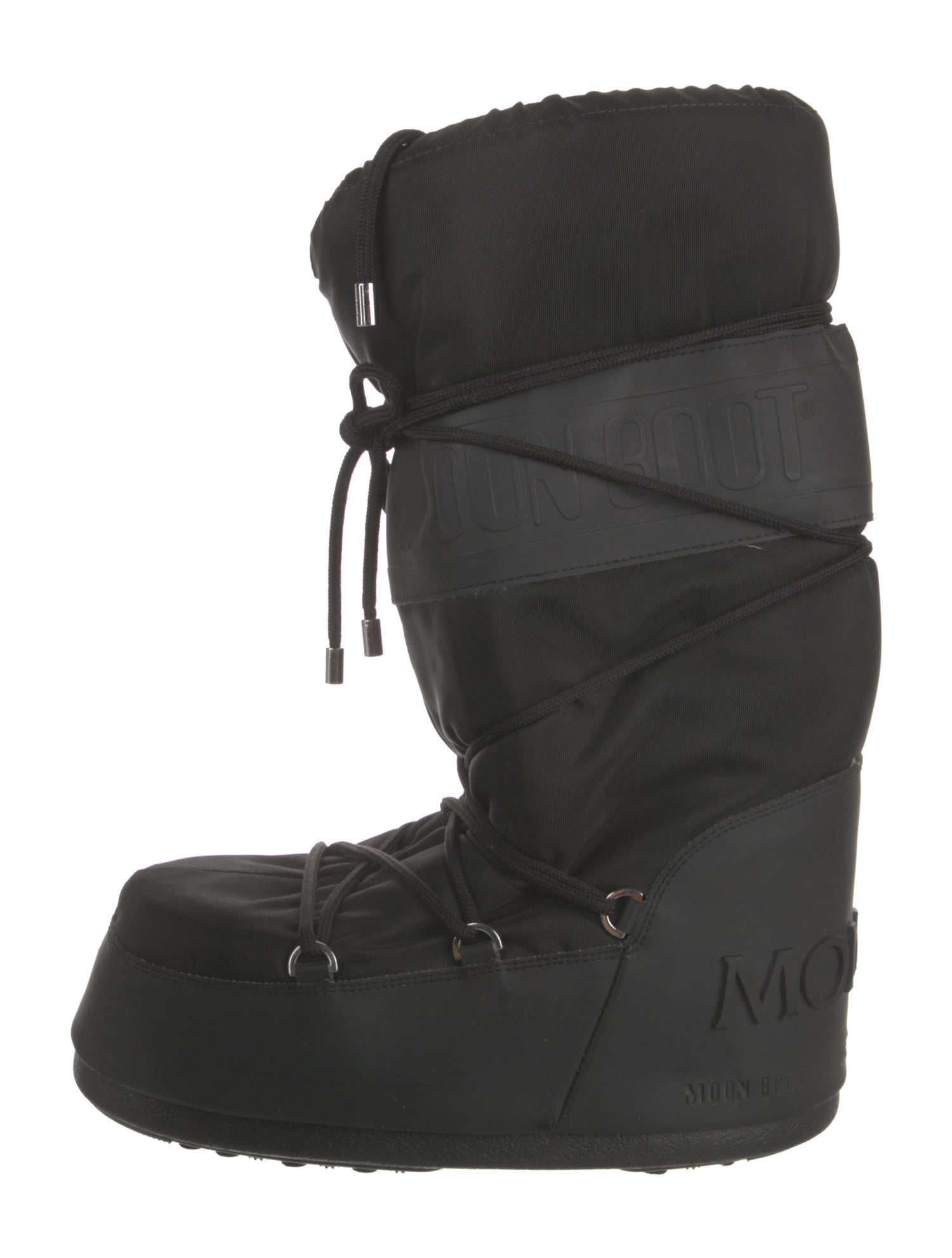 Moncler Nylon Lace-Up Boots