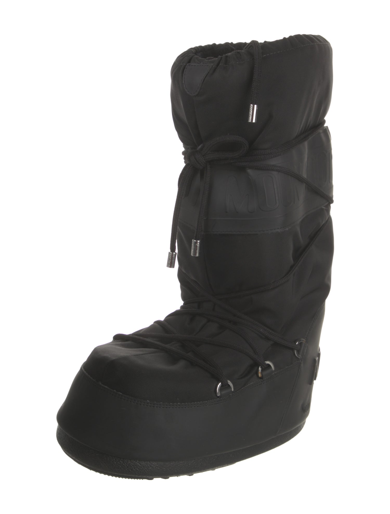 Moncler Nylon Lace-Up Boots
