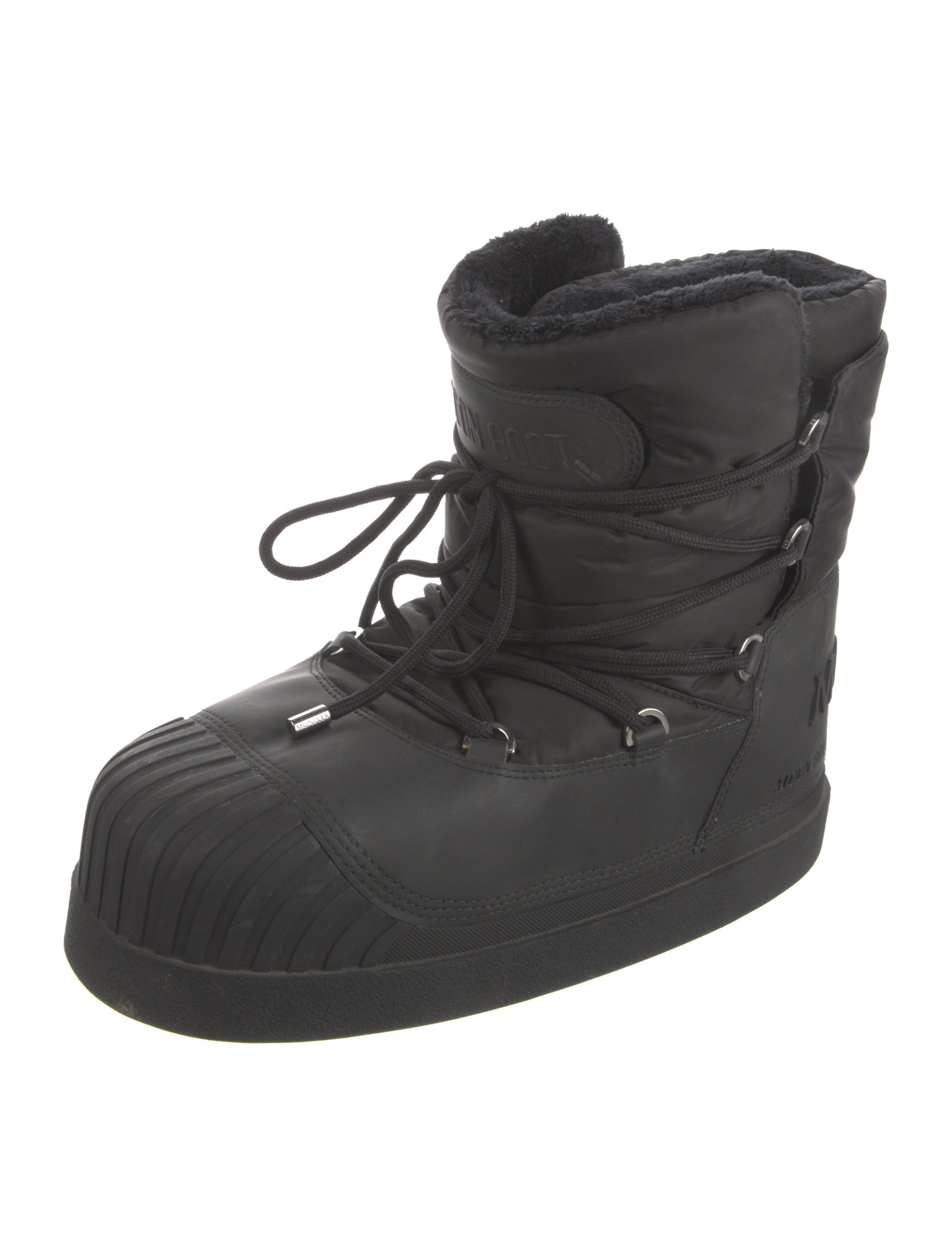Moncler Nylon Lace-Up Boots
