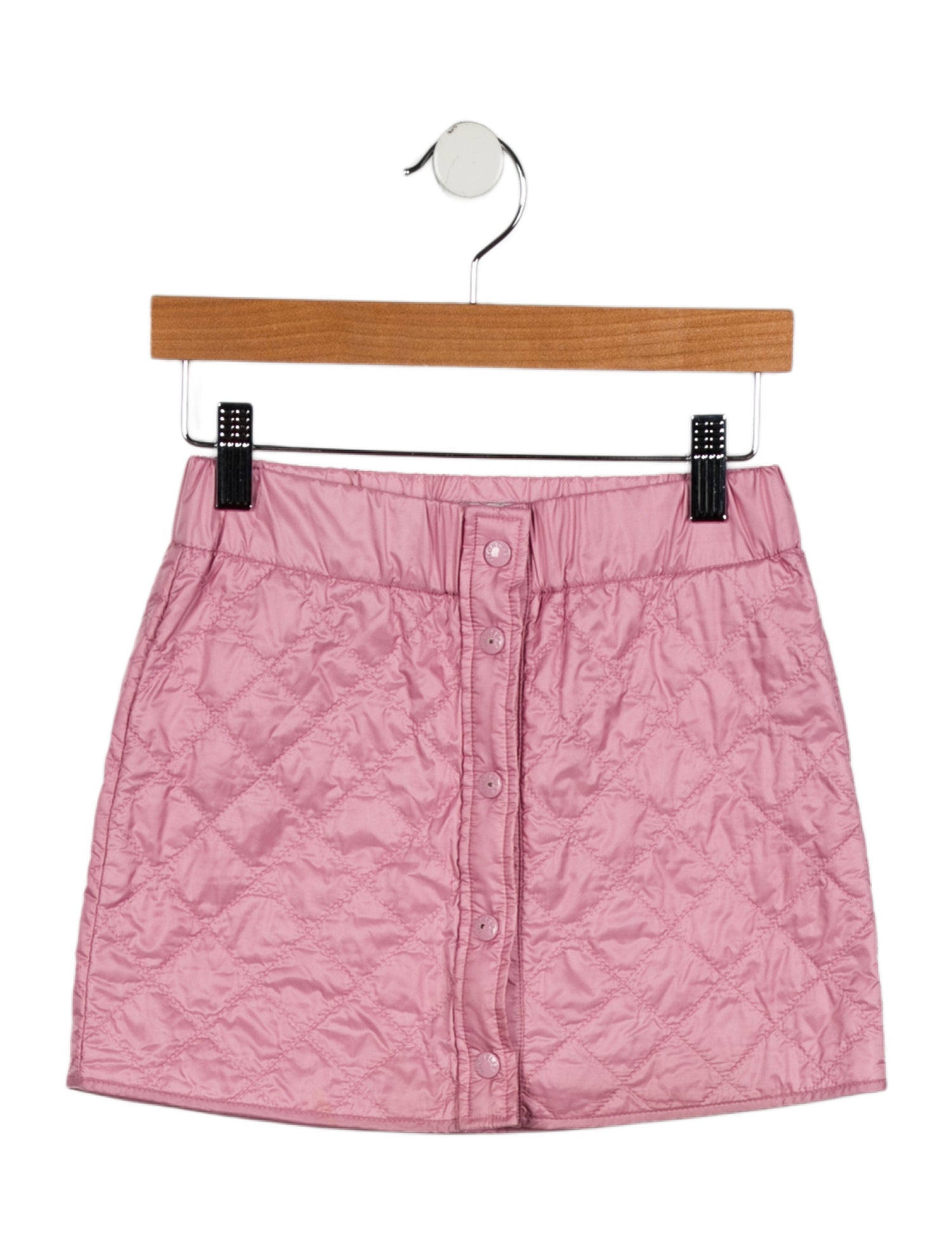 Moncler Girls' Logo-Patch Quilted Mini Skirt