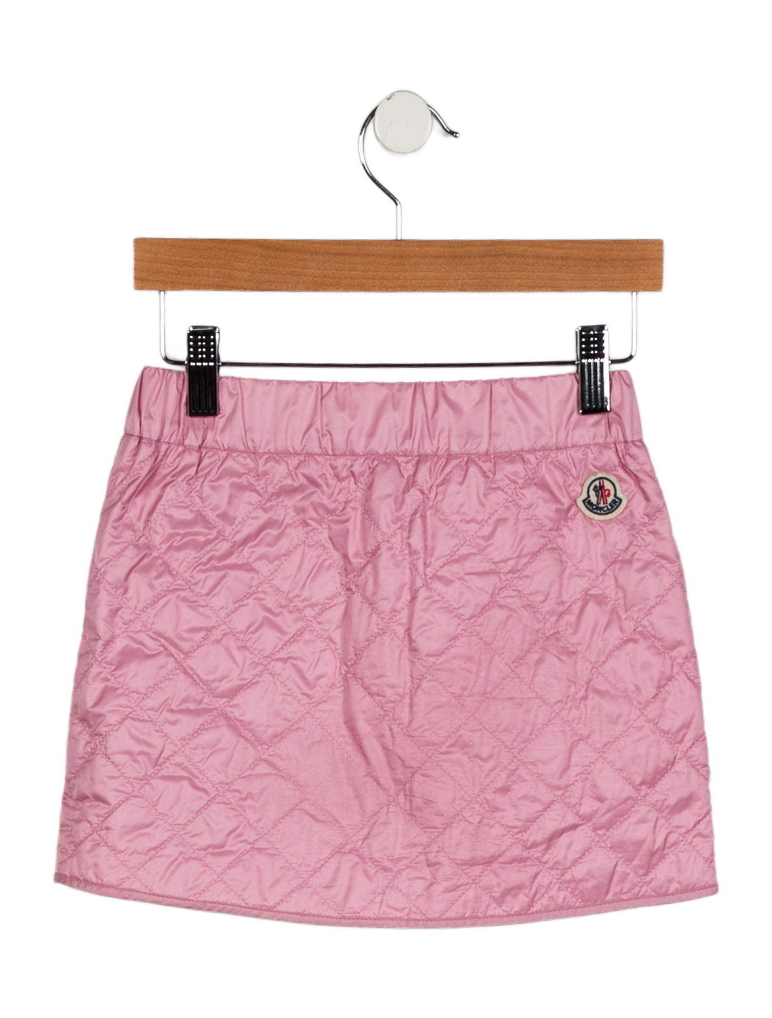 Moncler Girls' Logo-Patch Quilted Mini Skirt