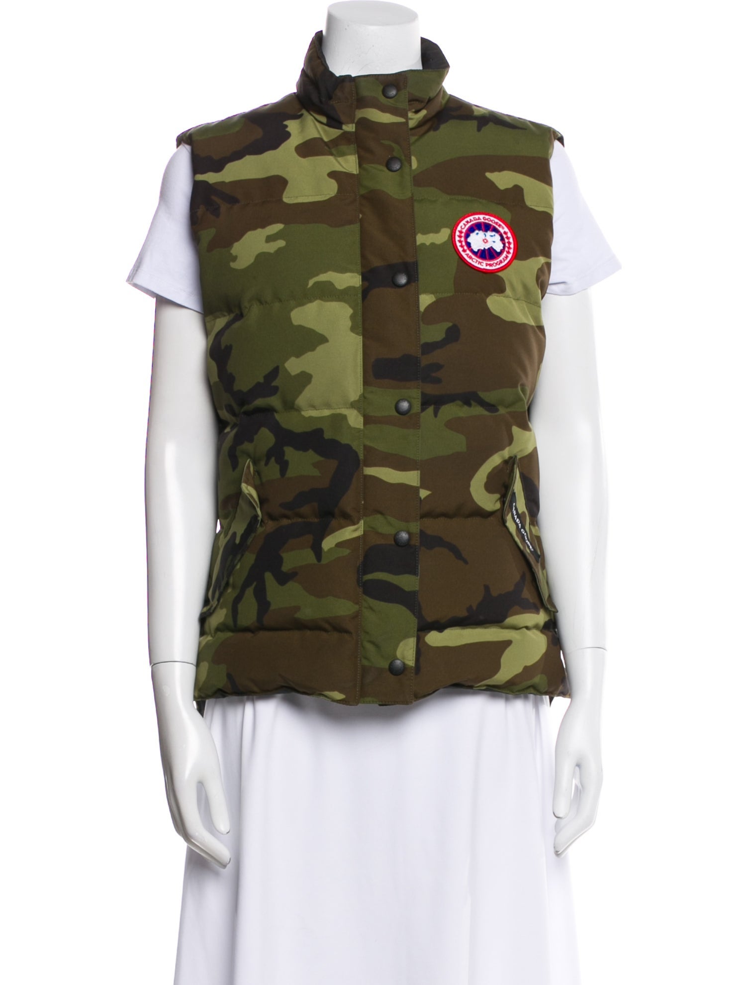 Moncler Down Camouflage Print Vest