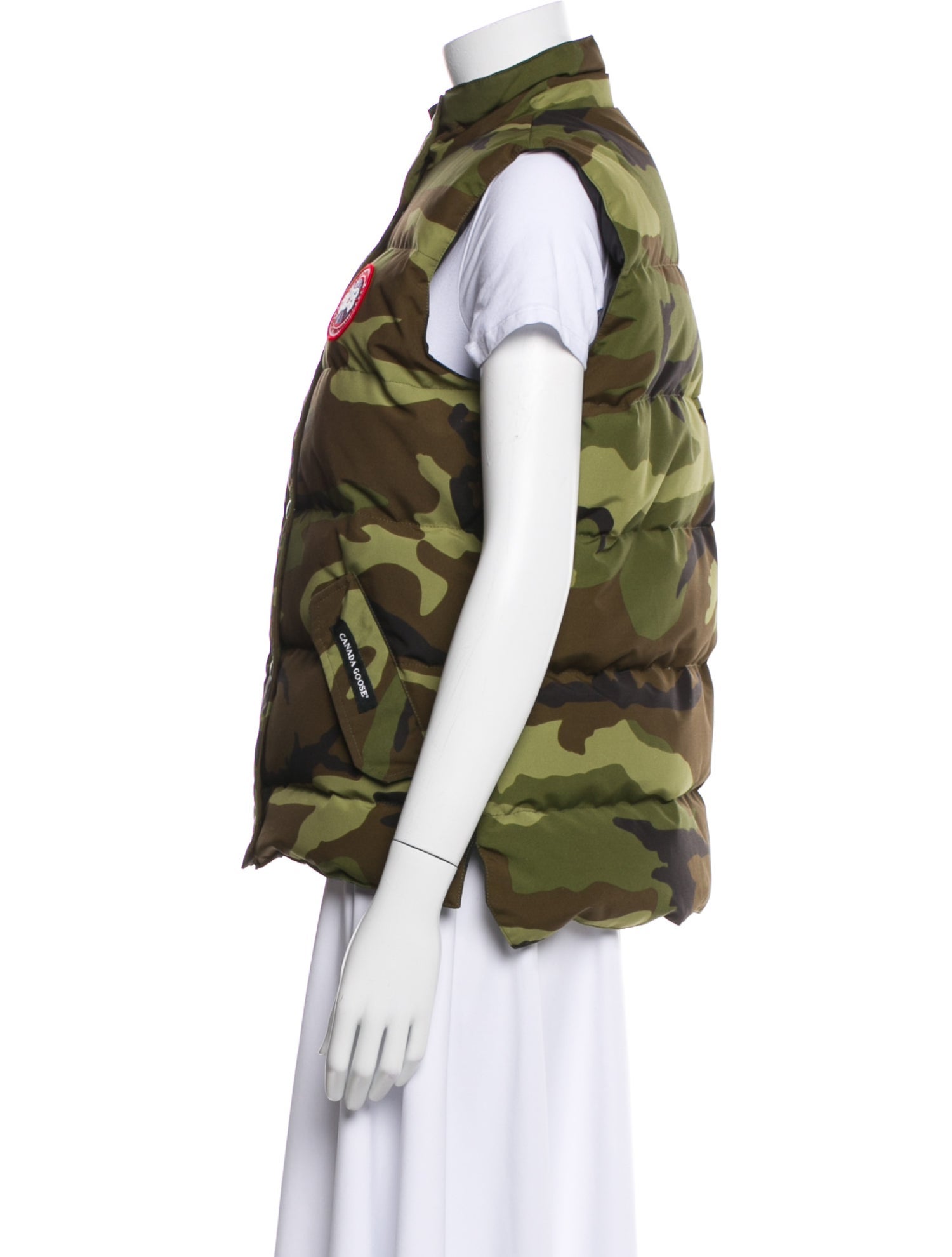 Moncler Down Camouflage Print Vest