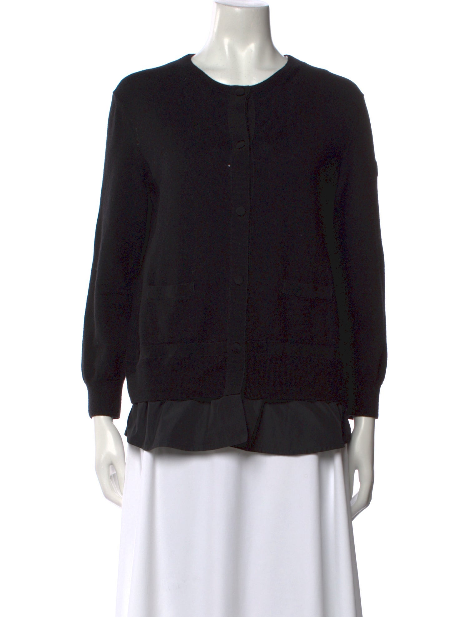 Moncler Virgin Wool Scoop Neck Sweater