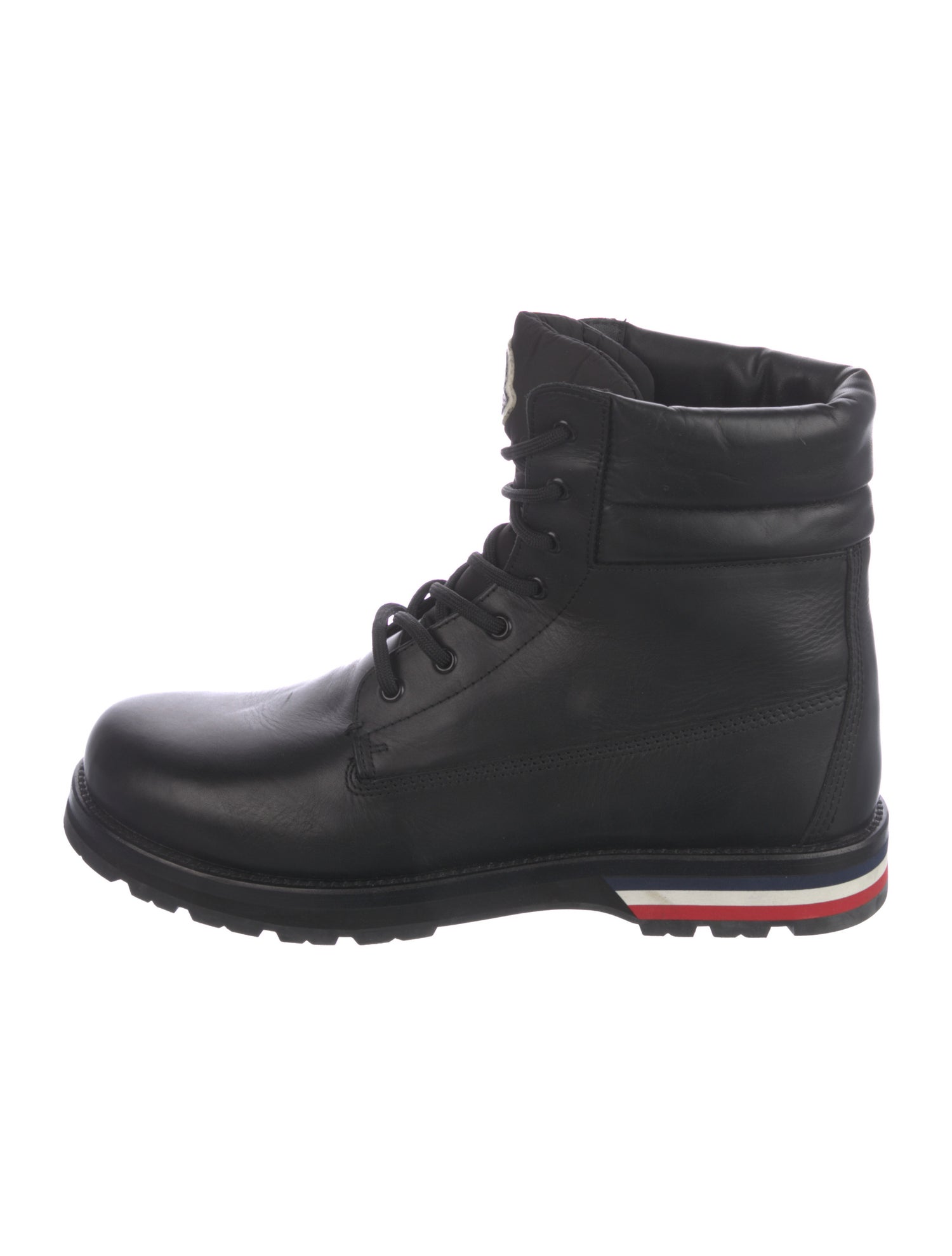 Moncler Leather Combat Boots