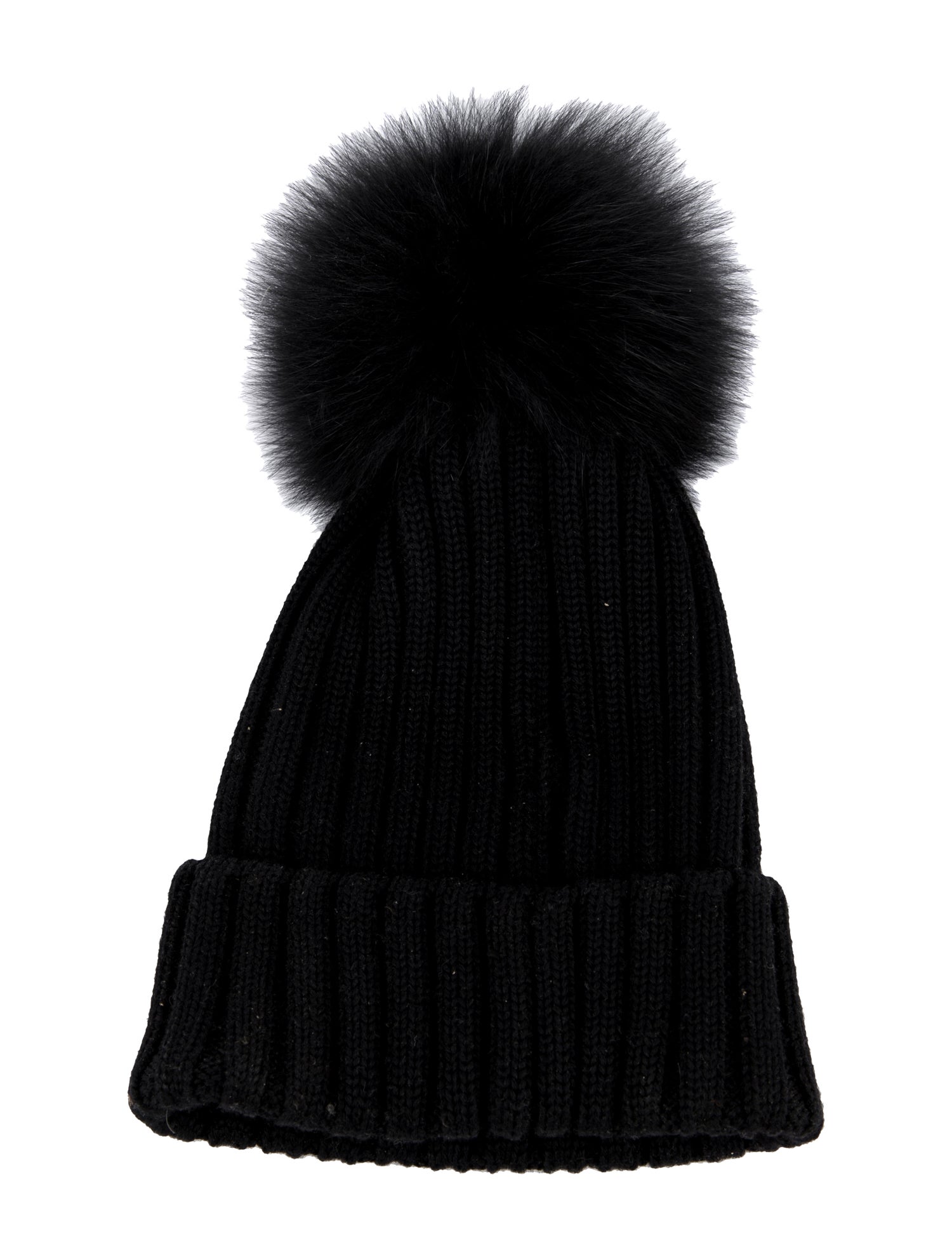 Moncler Black Pom Beanie