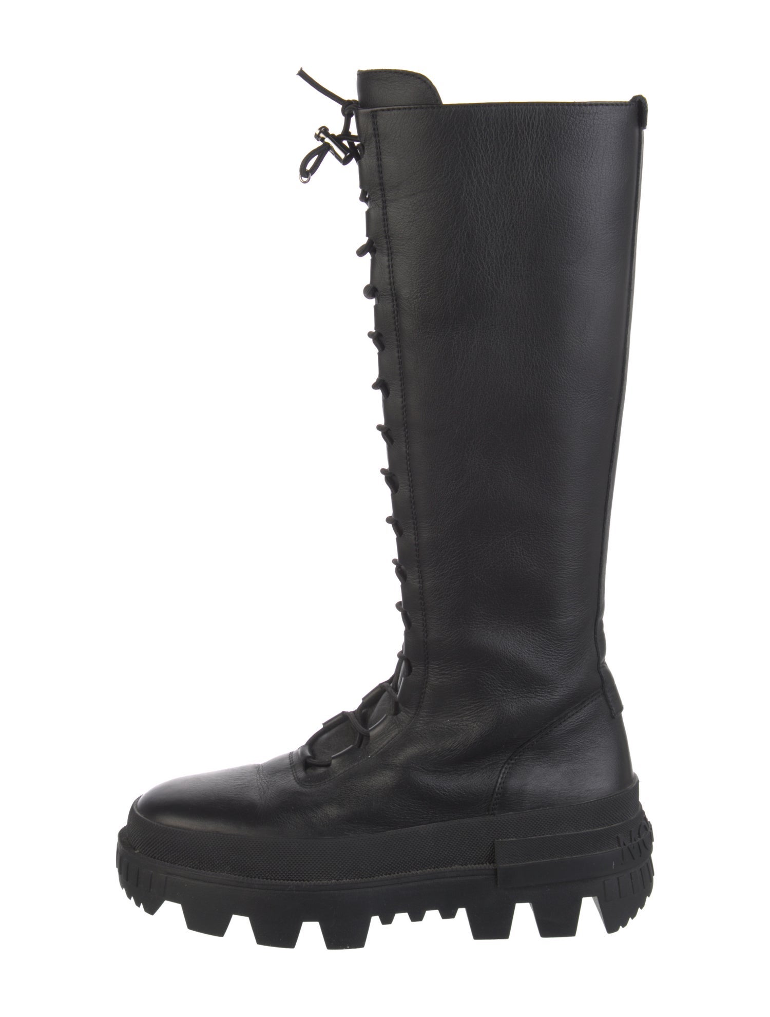 Moncler Leather Combat Boots