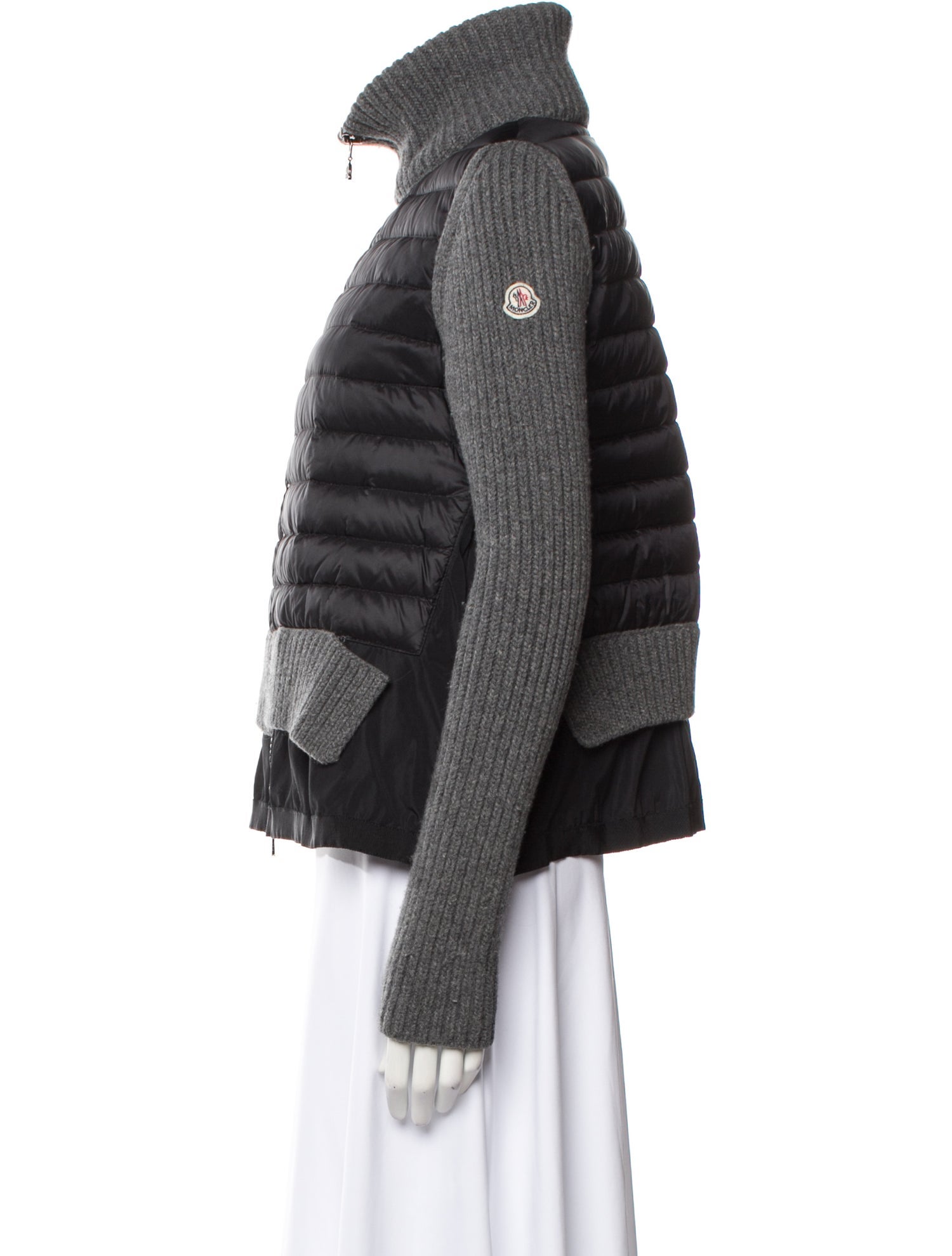 Moncler Striped Down Jacket