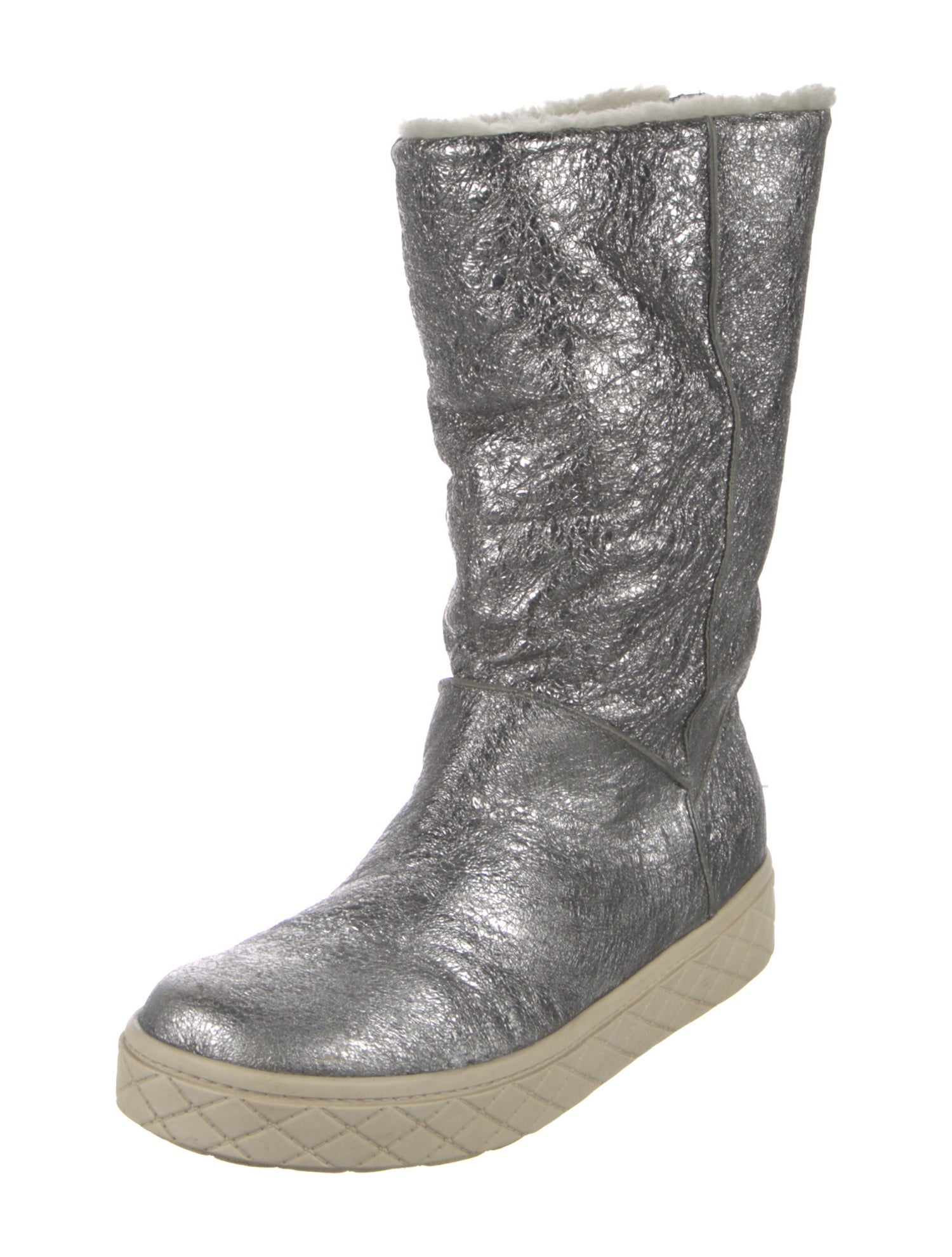 Moncler Leather Moto Boots