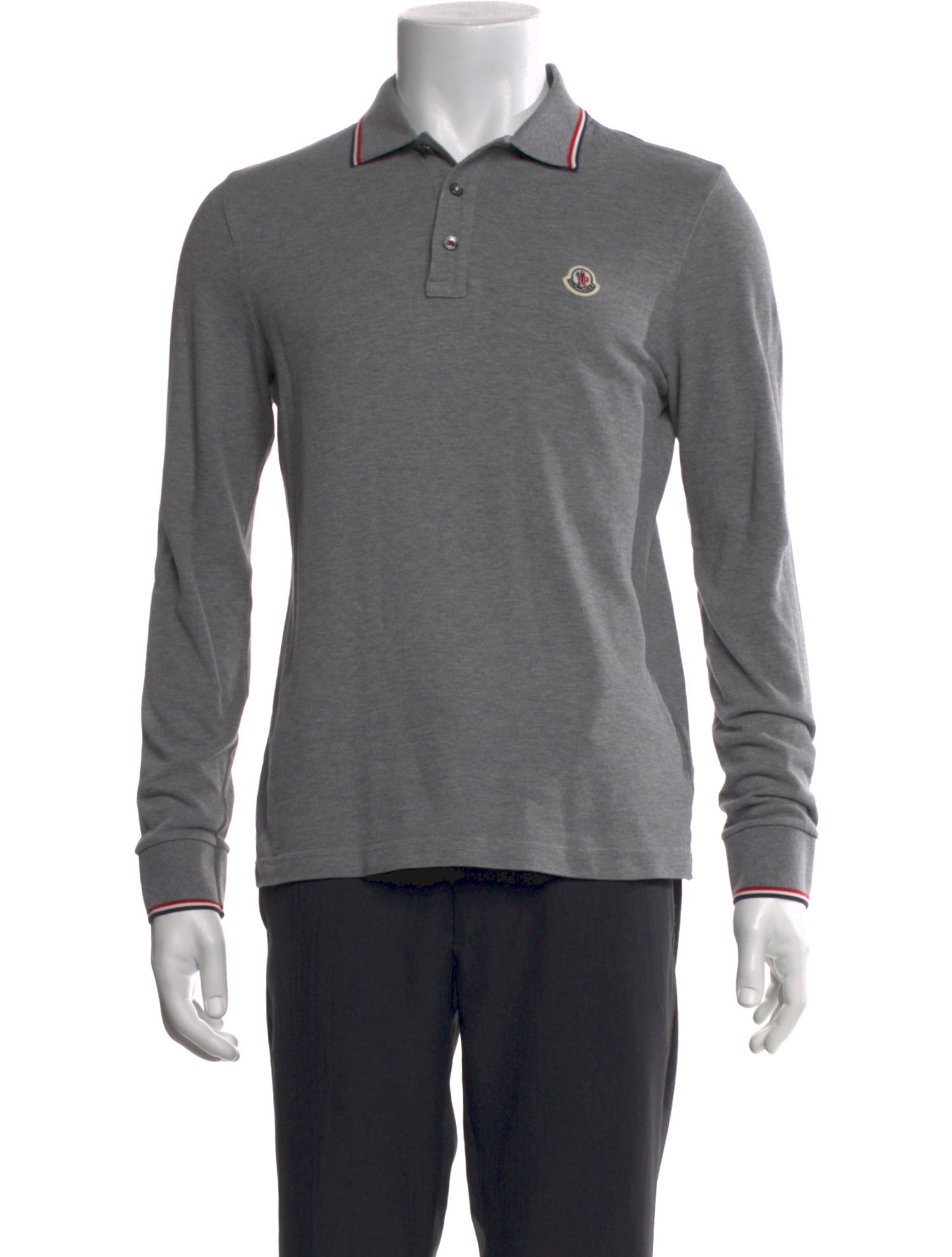 Moncler Signature Logo Collar Polo Shirt