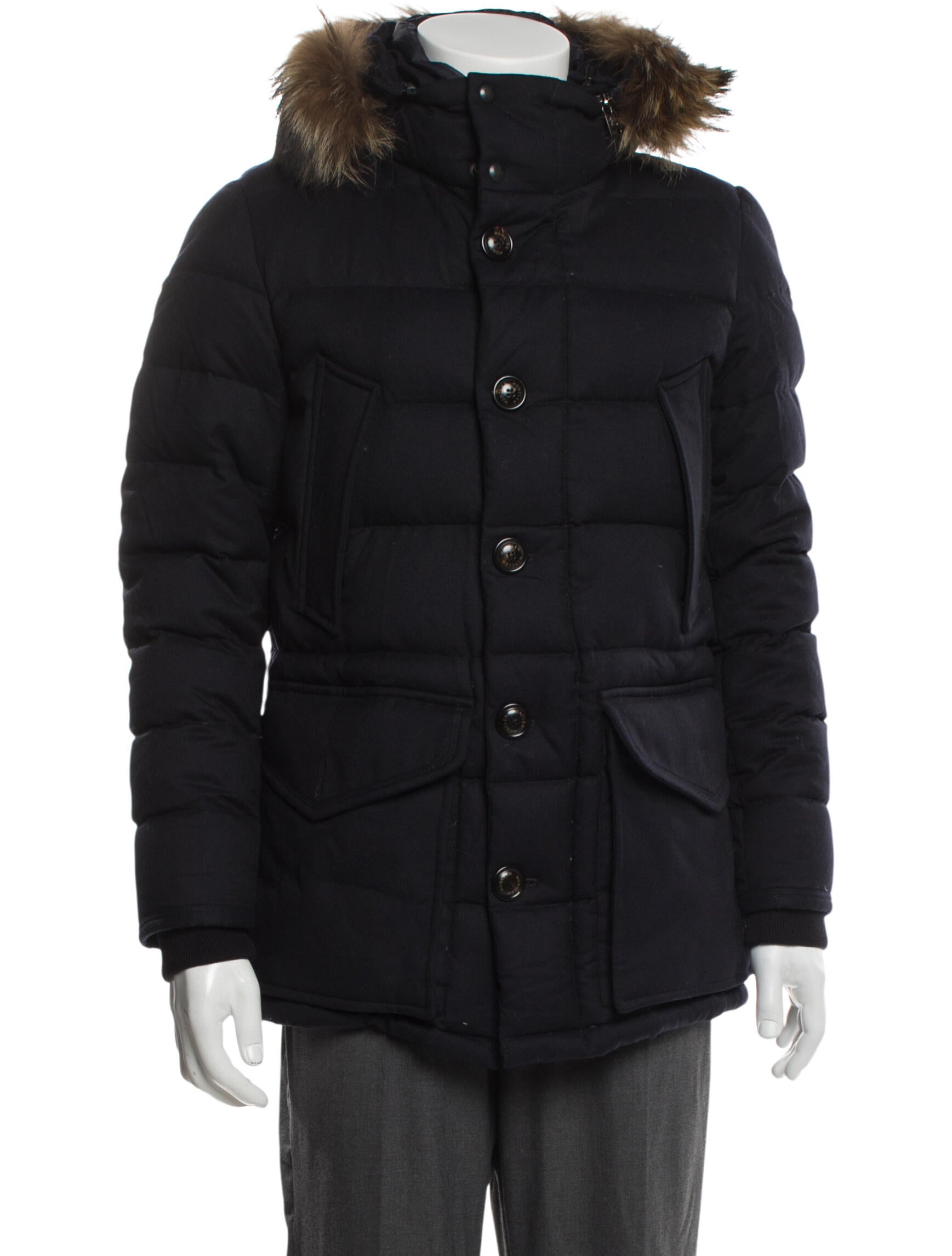 Moncler Virgin Wool Puffer Coat