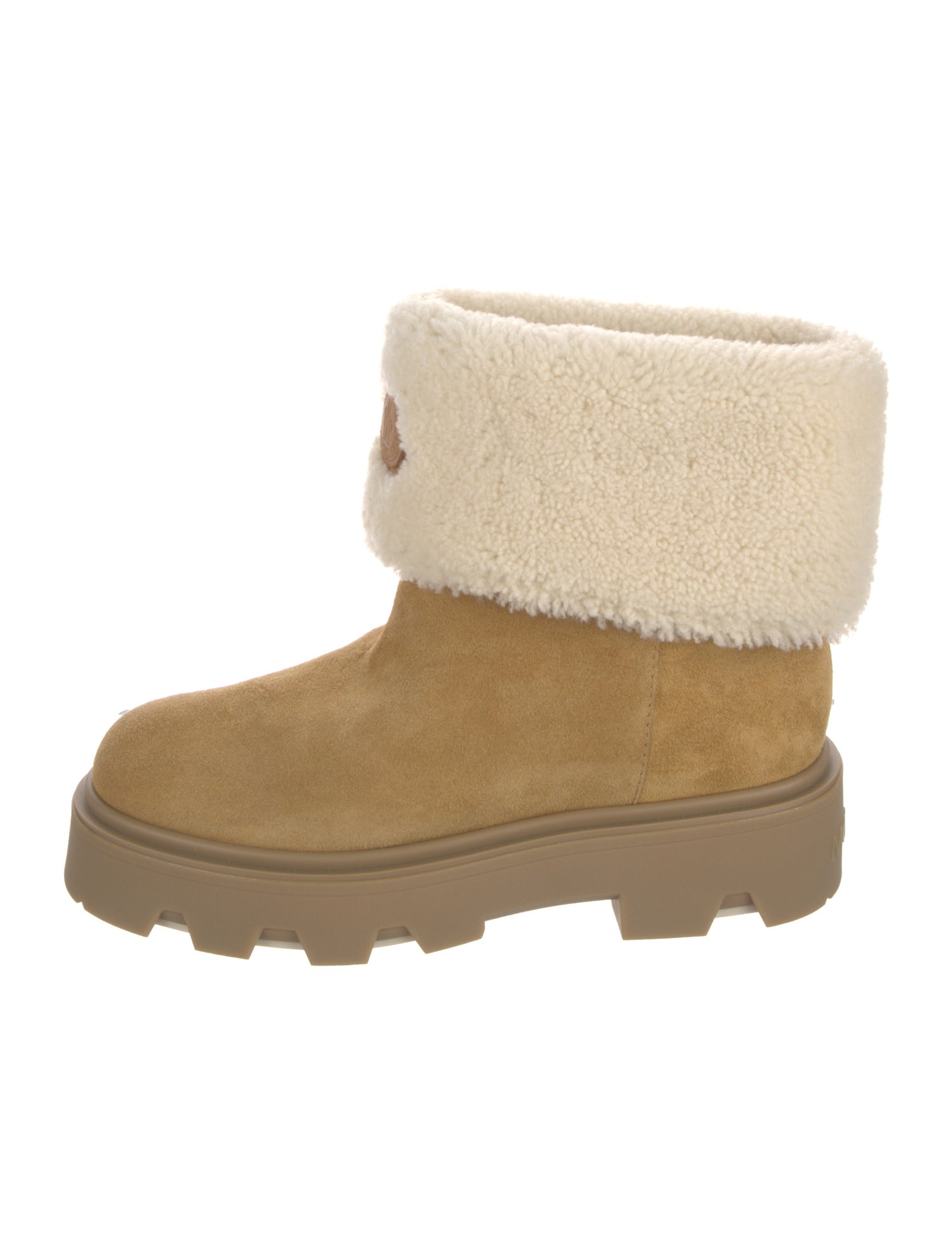 Moncler Suede Lace-Up Boots