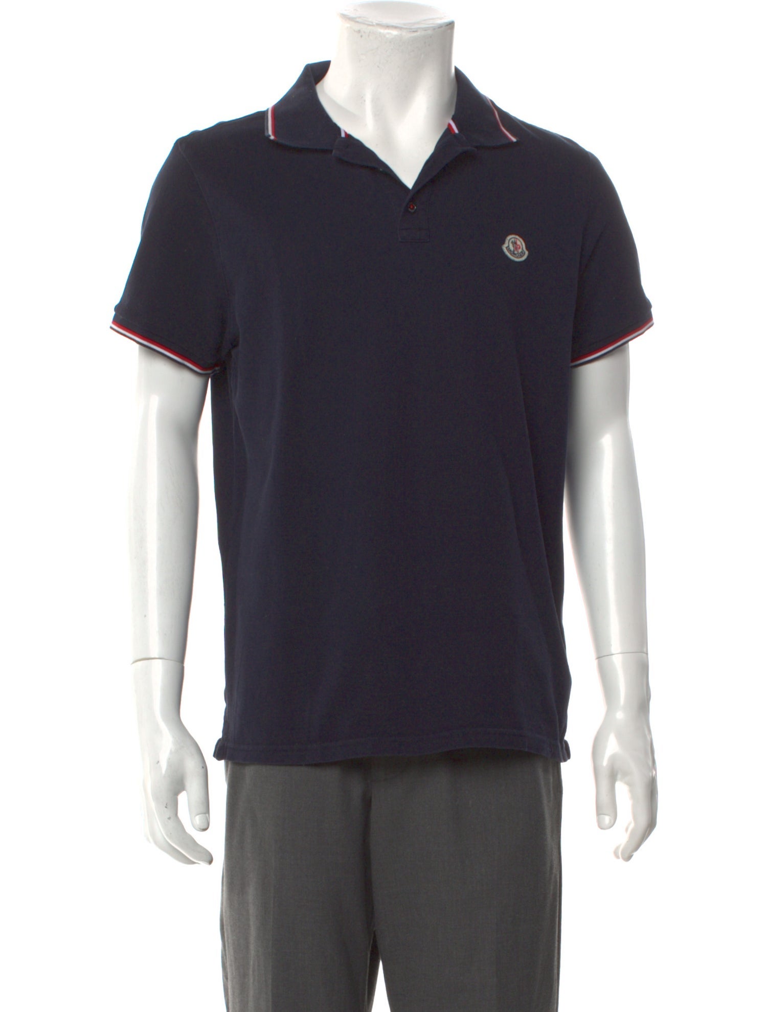 Moncler Collar Short Sleeve Polo Shirt