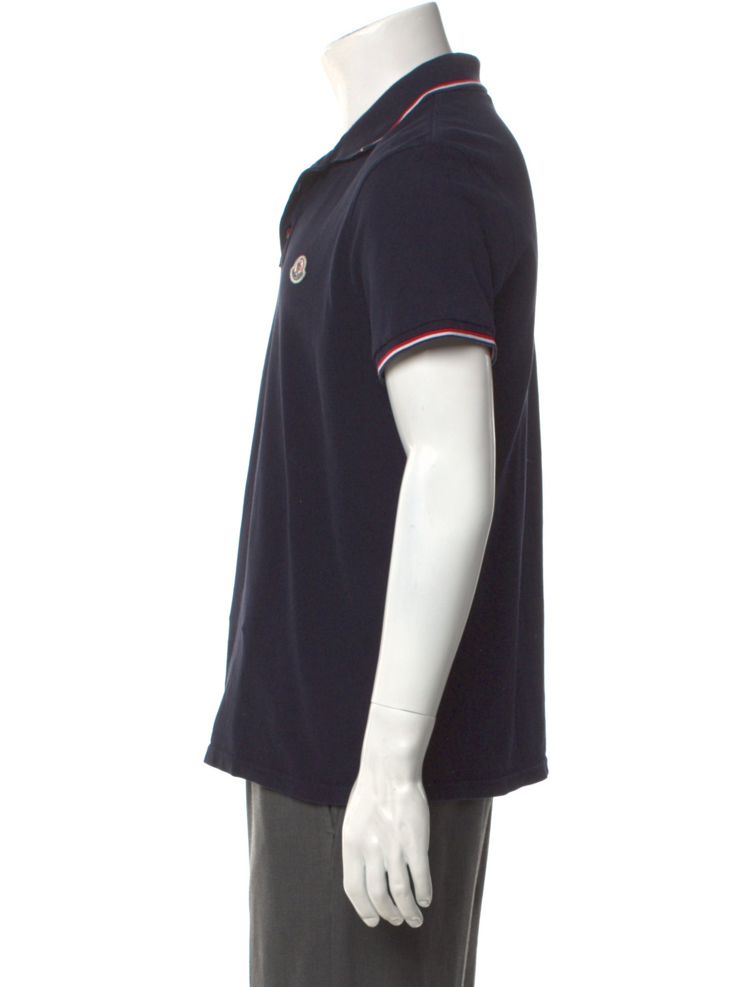 Moncler Collar Short Sleeve Polo Shirt