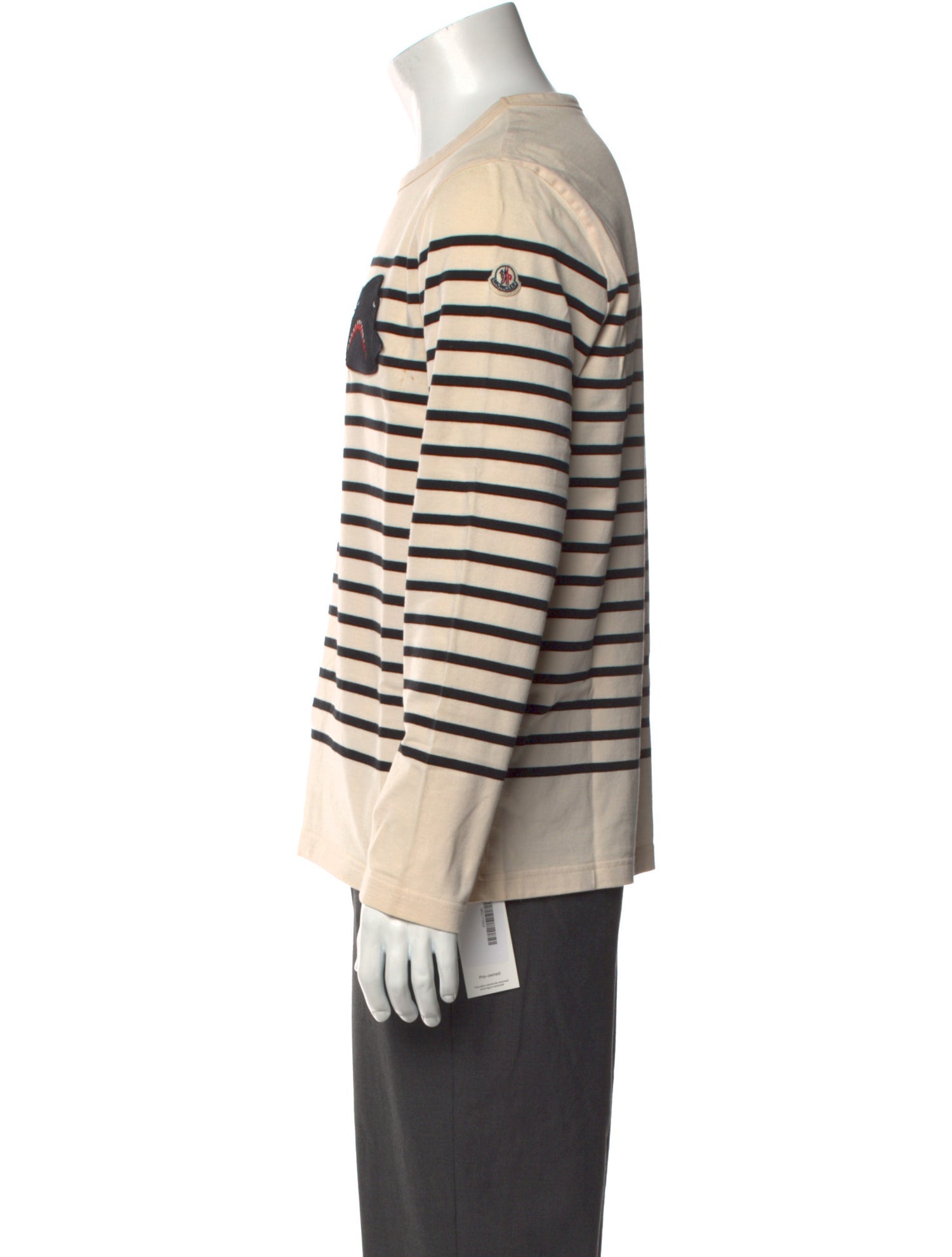 Moncler Striped Crew Neck Pullover