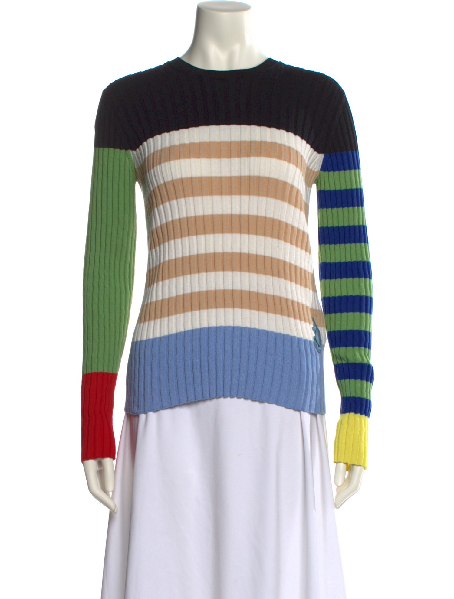 Moncler Genius x J.W. Anderson Striped Crew Neck Top