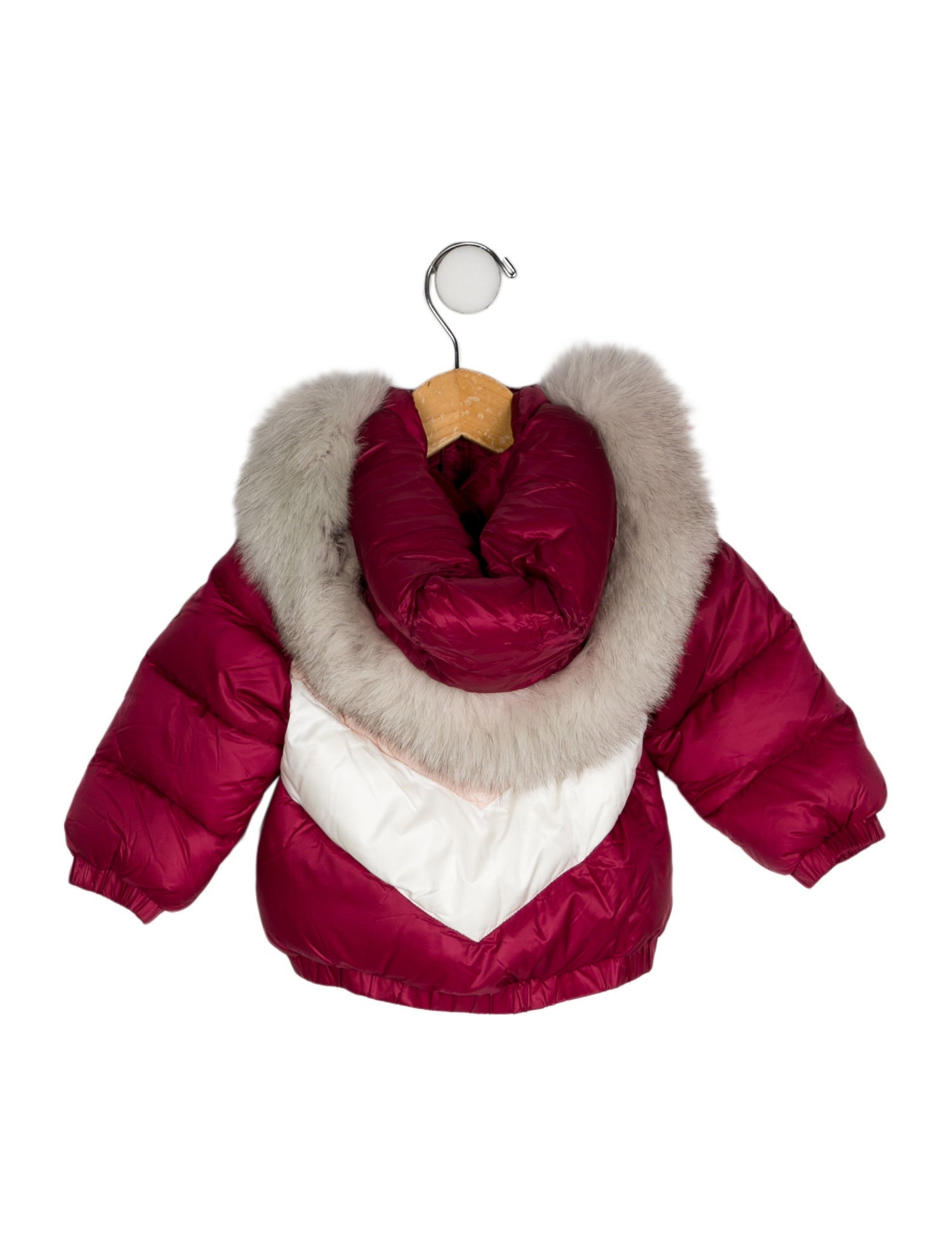 Moncler Kids Fur-Trim Down Jacket