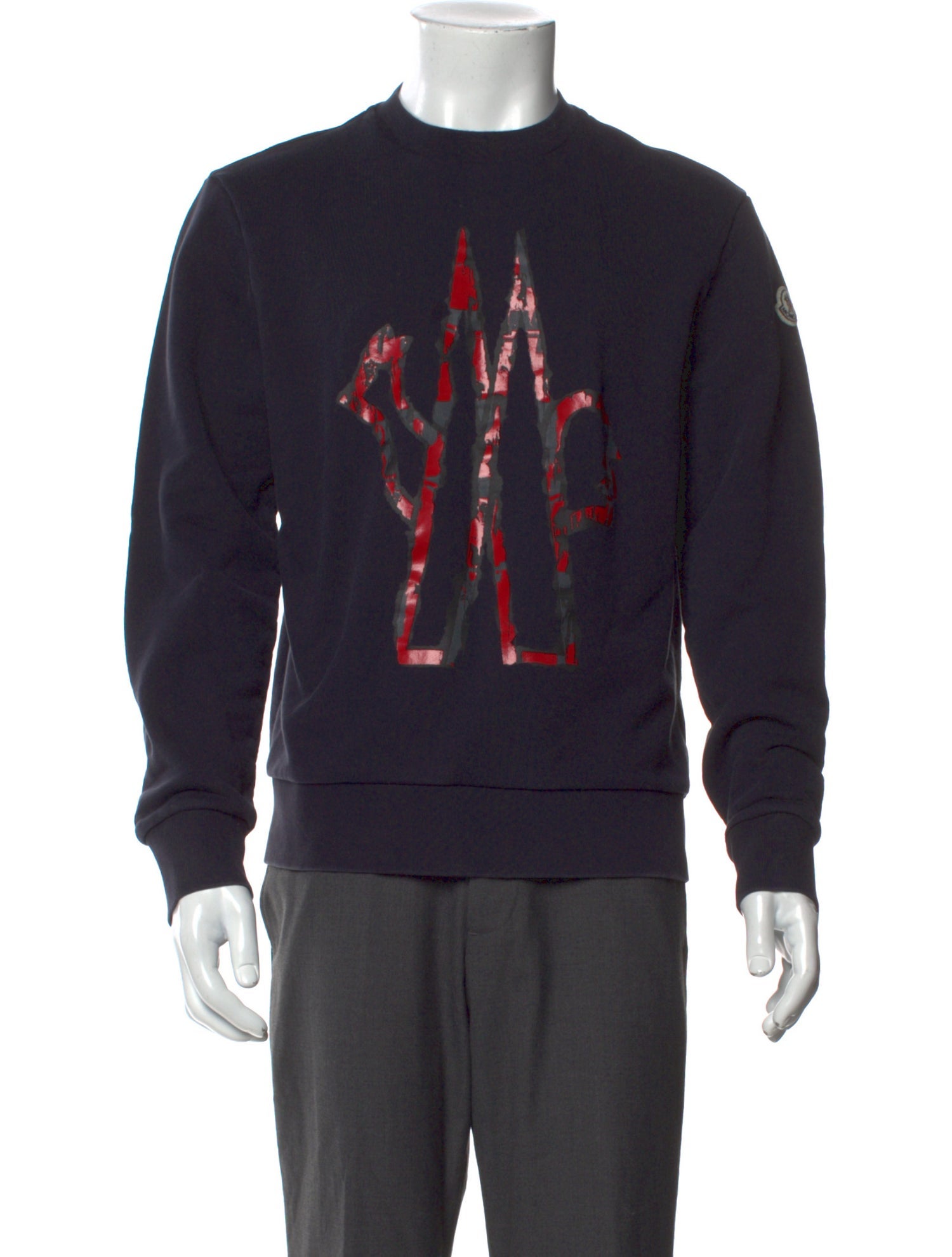 Moncler Graphic Print Crew Neck Pullover